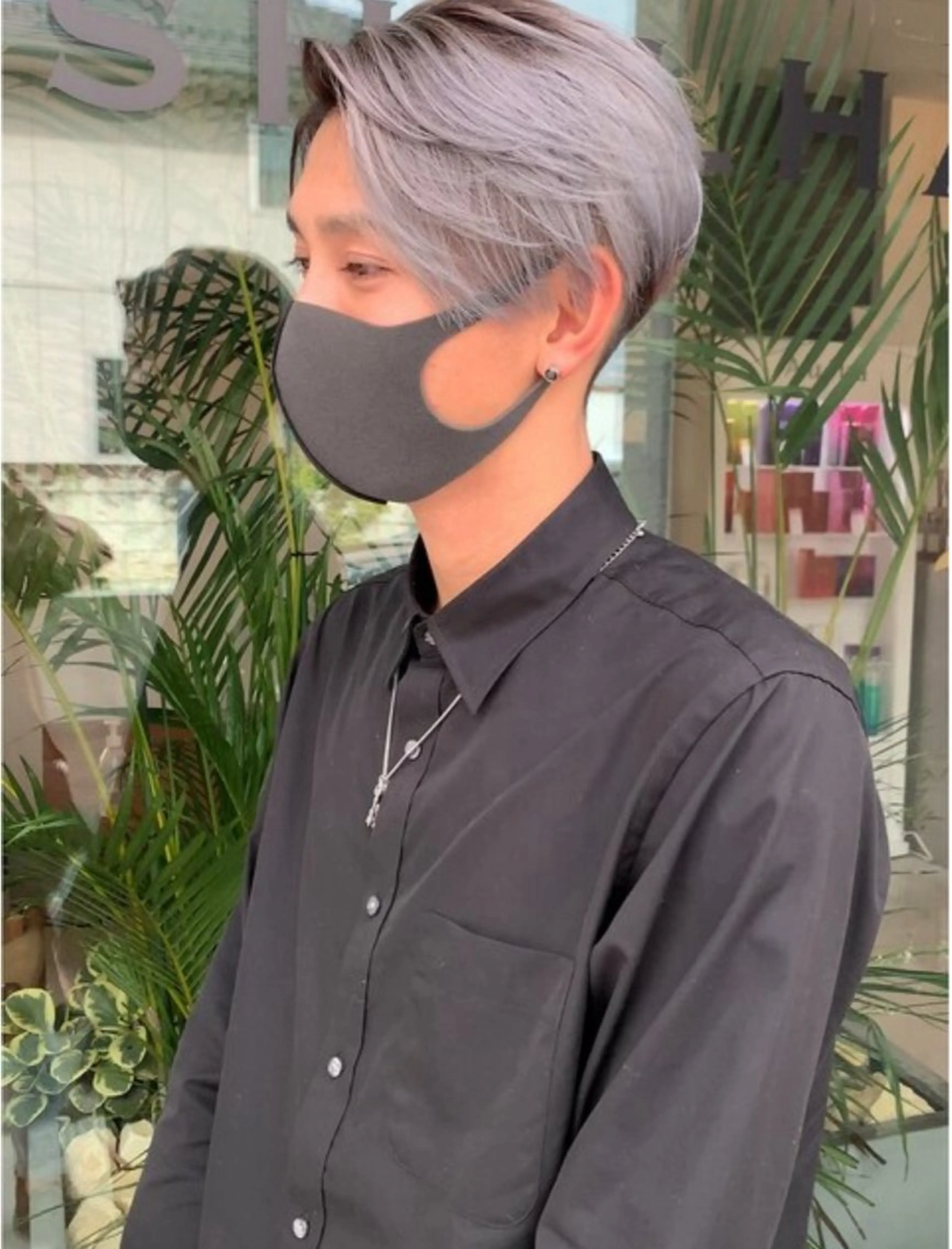 メンズカット+カラーの写真