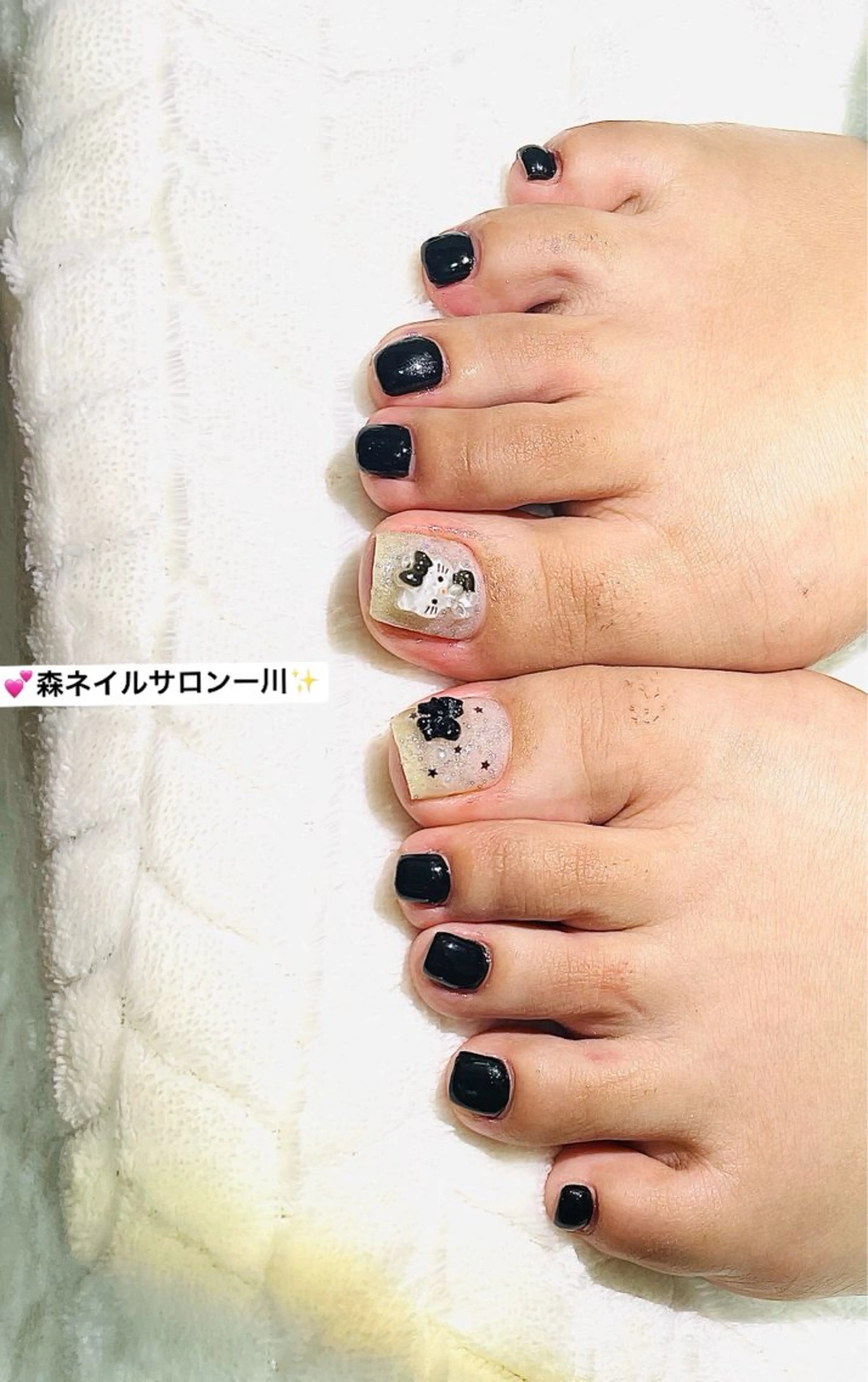 ネイル フットネイル 森 ネイル サロンのネイルデザイン