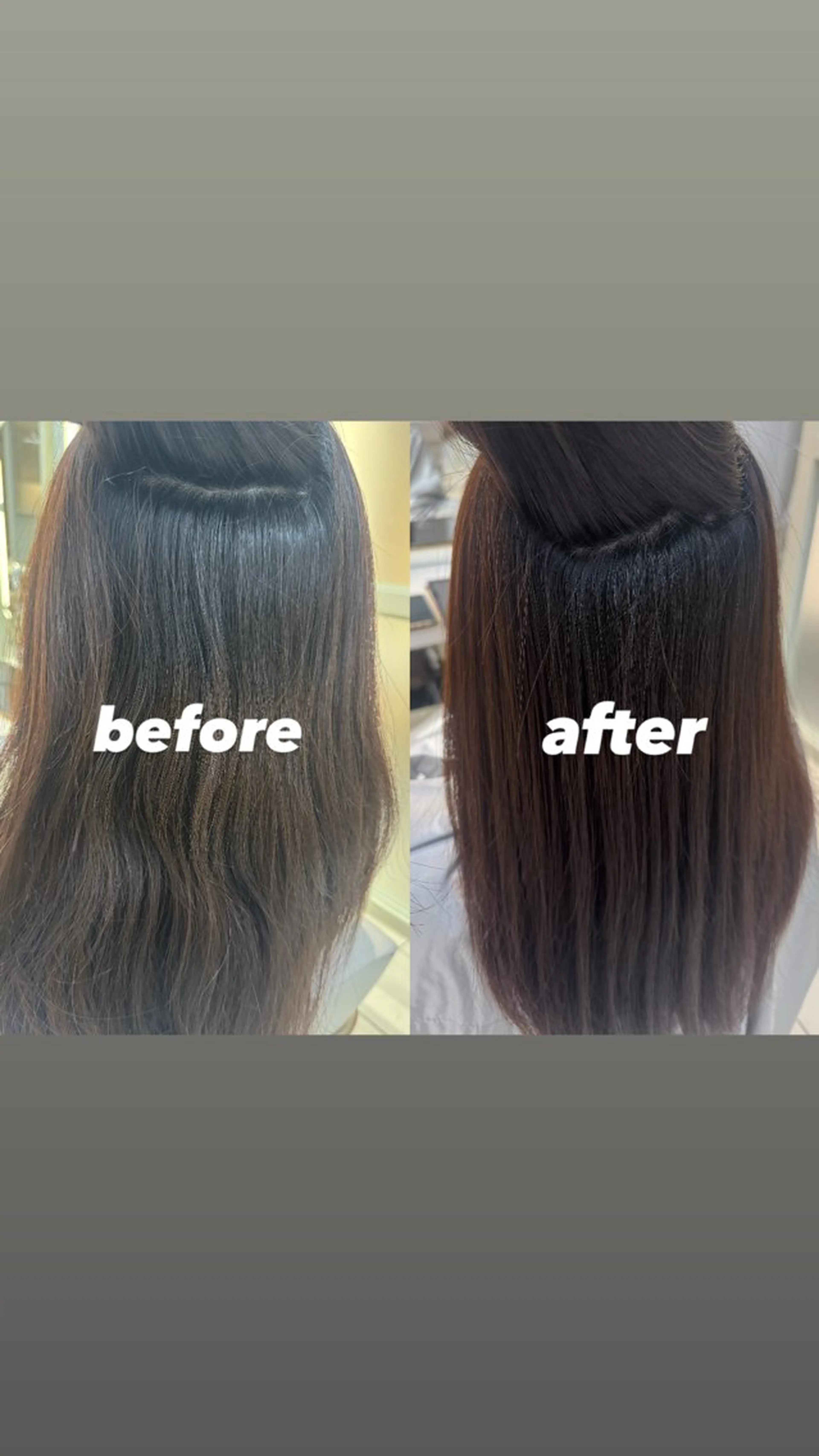 セミロング 縮毛矯正 ‎🤍透明感×ツヤ髪 / Saki‎🤍のヘアスタイル