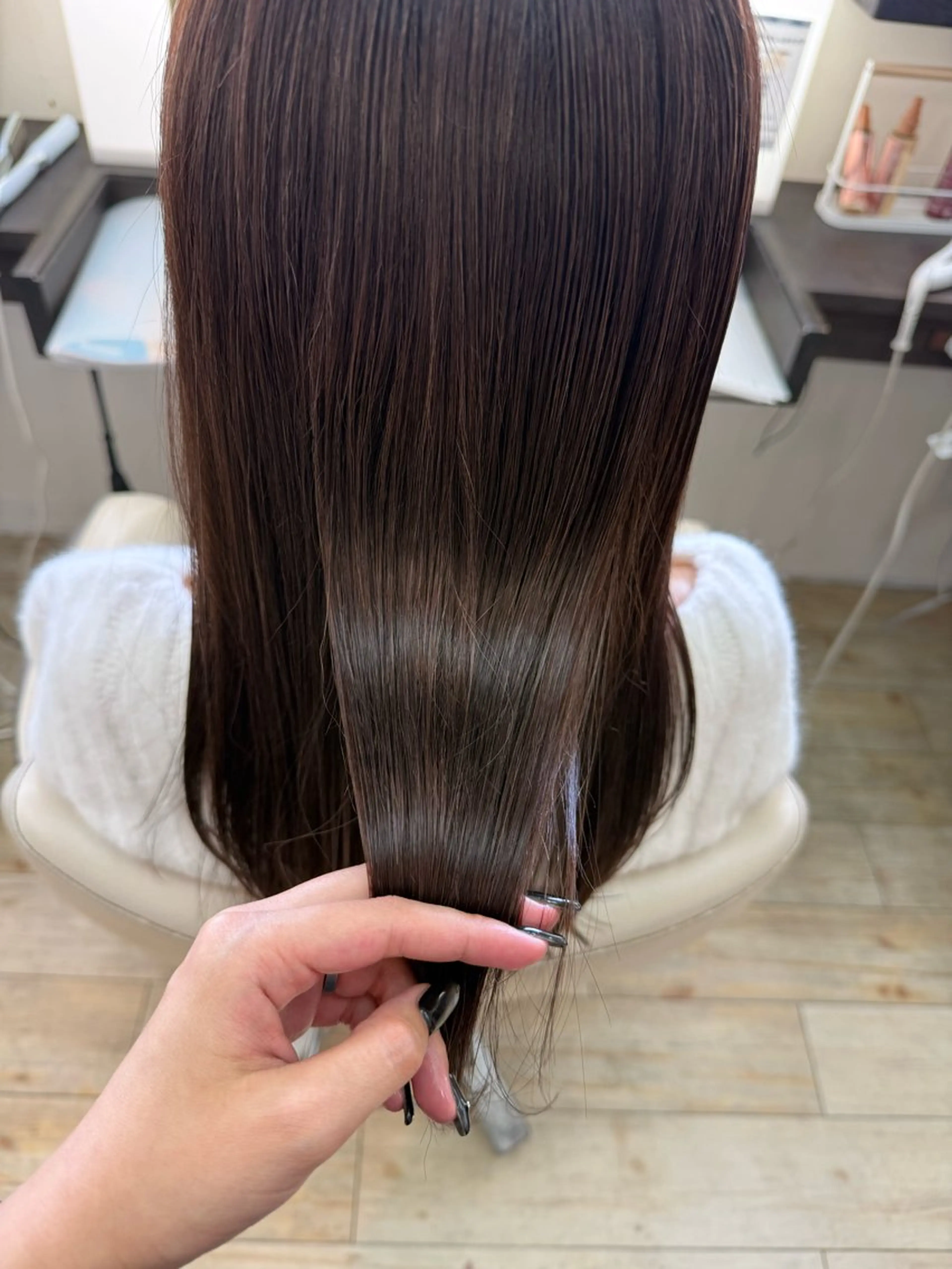 セミロング ルプラボウ/レイヤー /メンズパーマ/真由のヘアスタイル