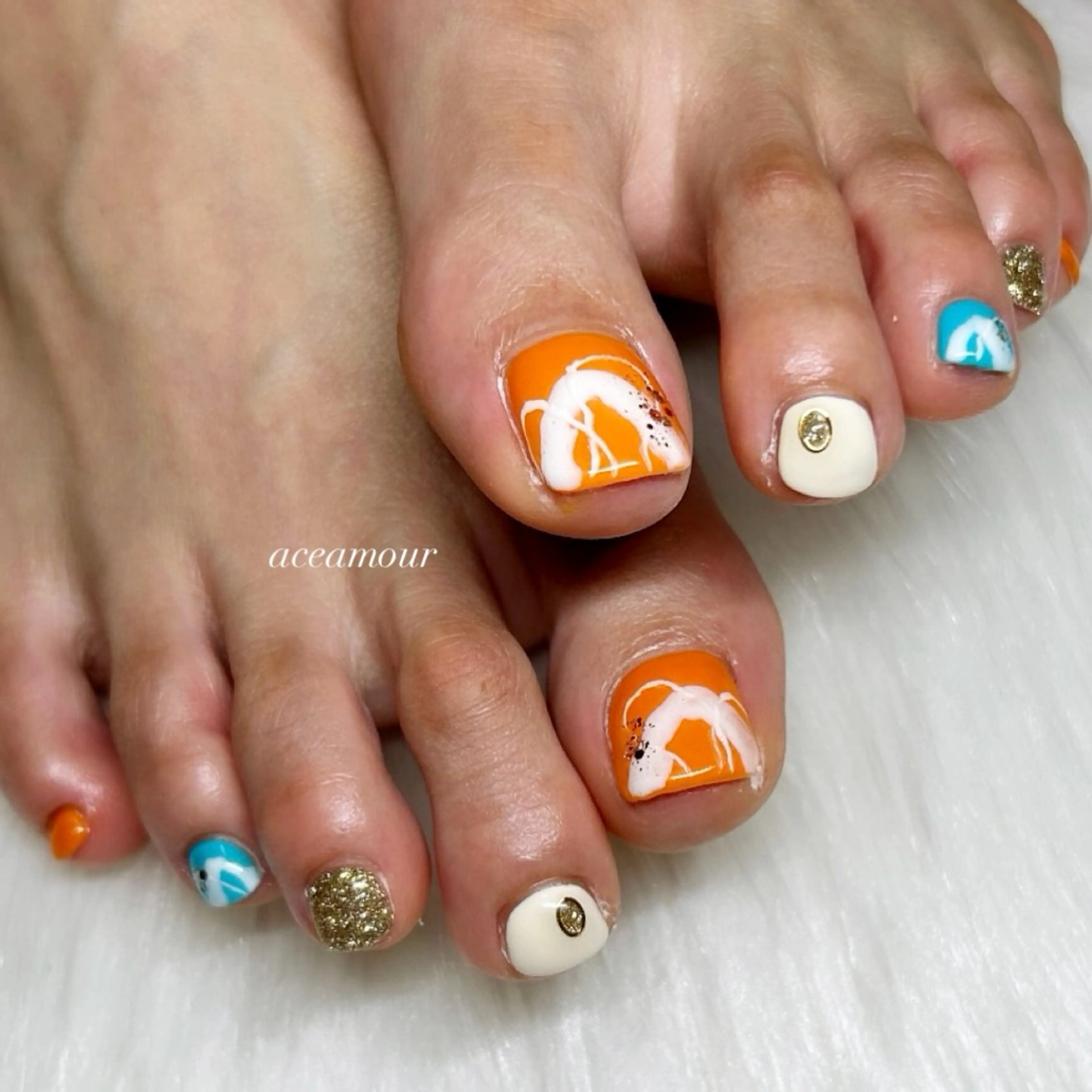 ネイル ラメ(グリッター) 持ち込み ネイル/耳つぼ /新ホワイトニングのネイルデザイン