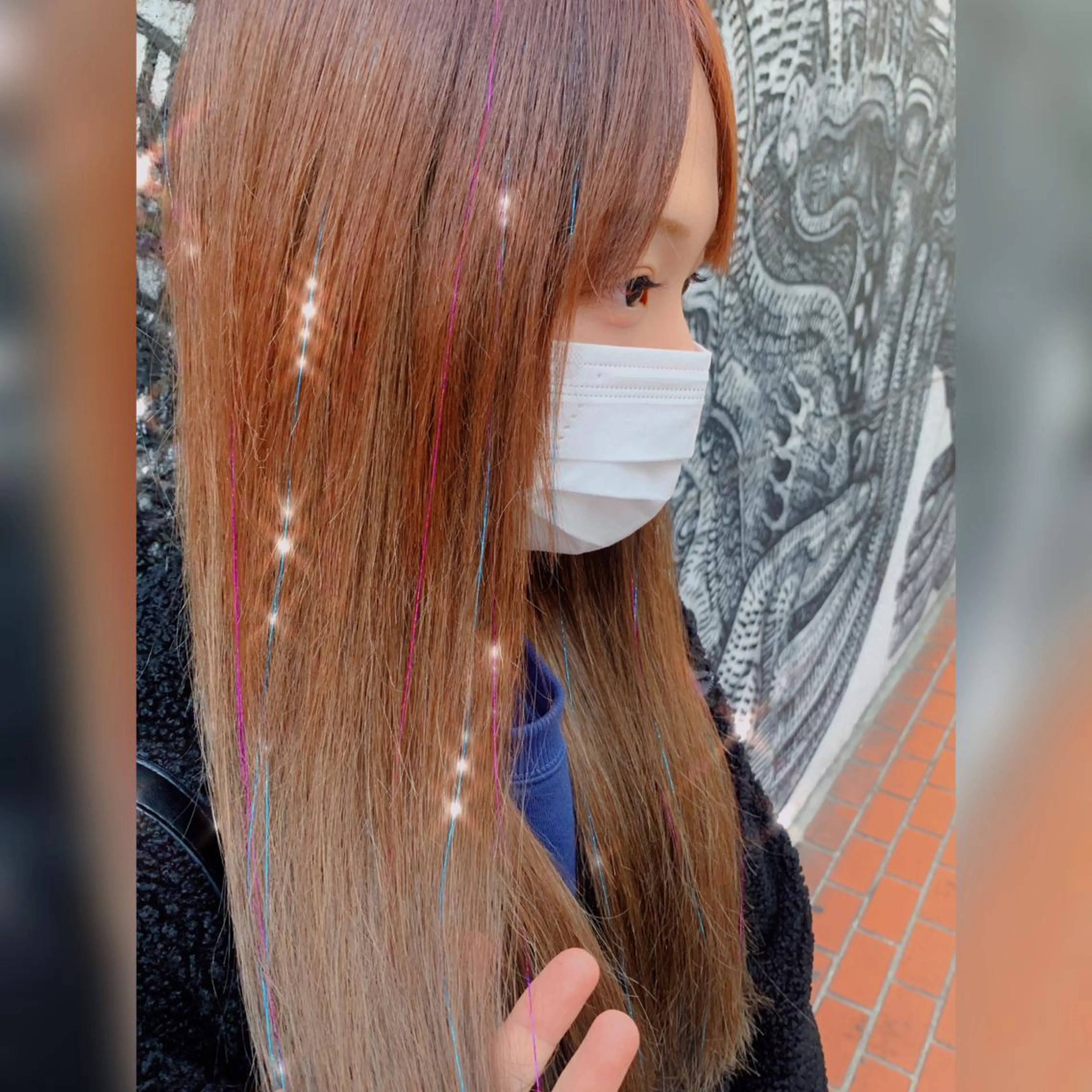 ロング ヘアアレンジ エクステ 🌈派手髪エクステ ブレイズ🌈ひろとのヘアスタイル