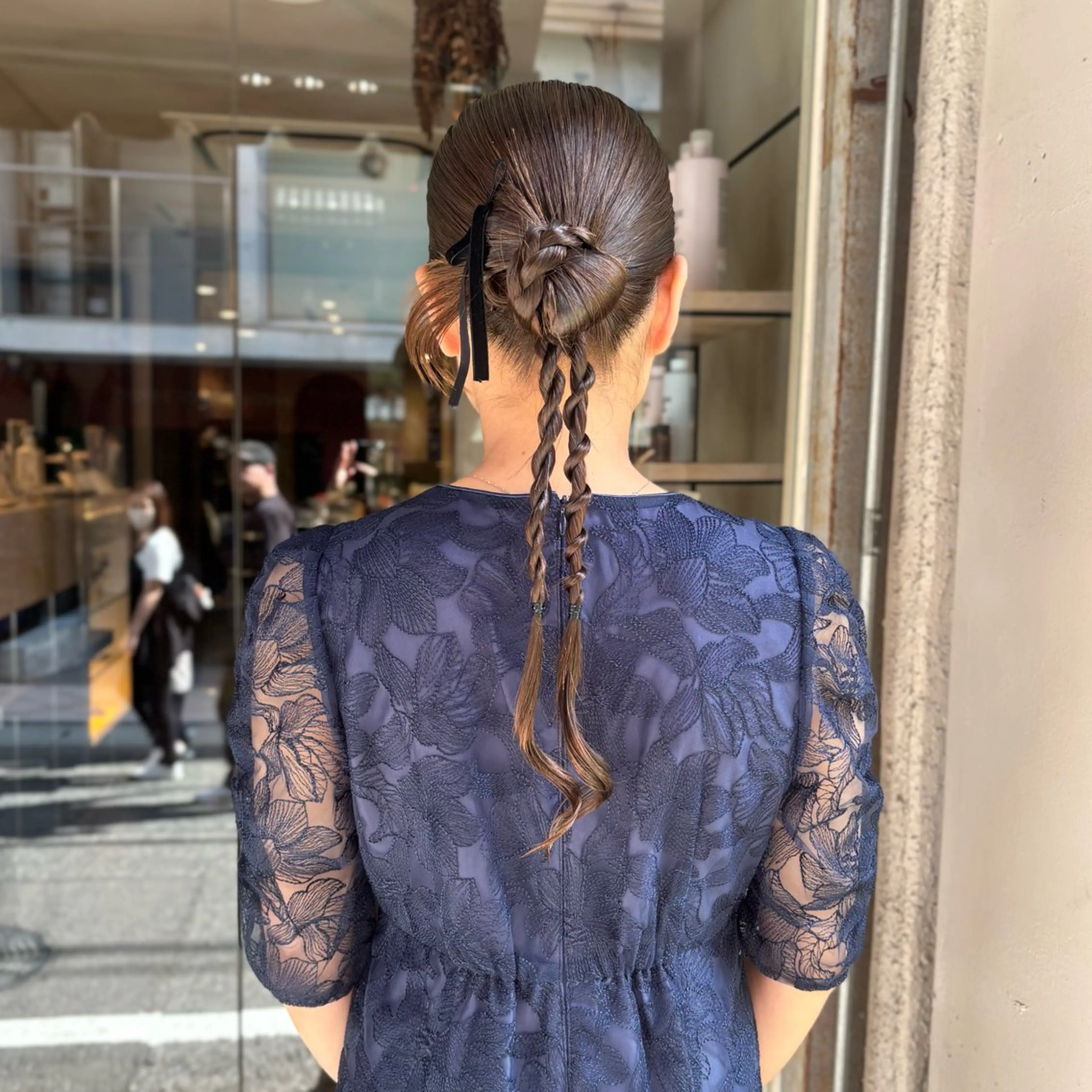ヘアアレンジ 髪飾り カット ヘアセット 芦刈 咲来のヘアスタイル