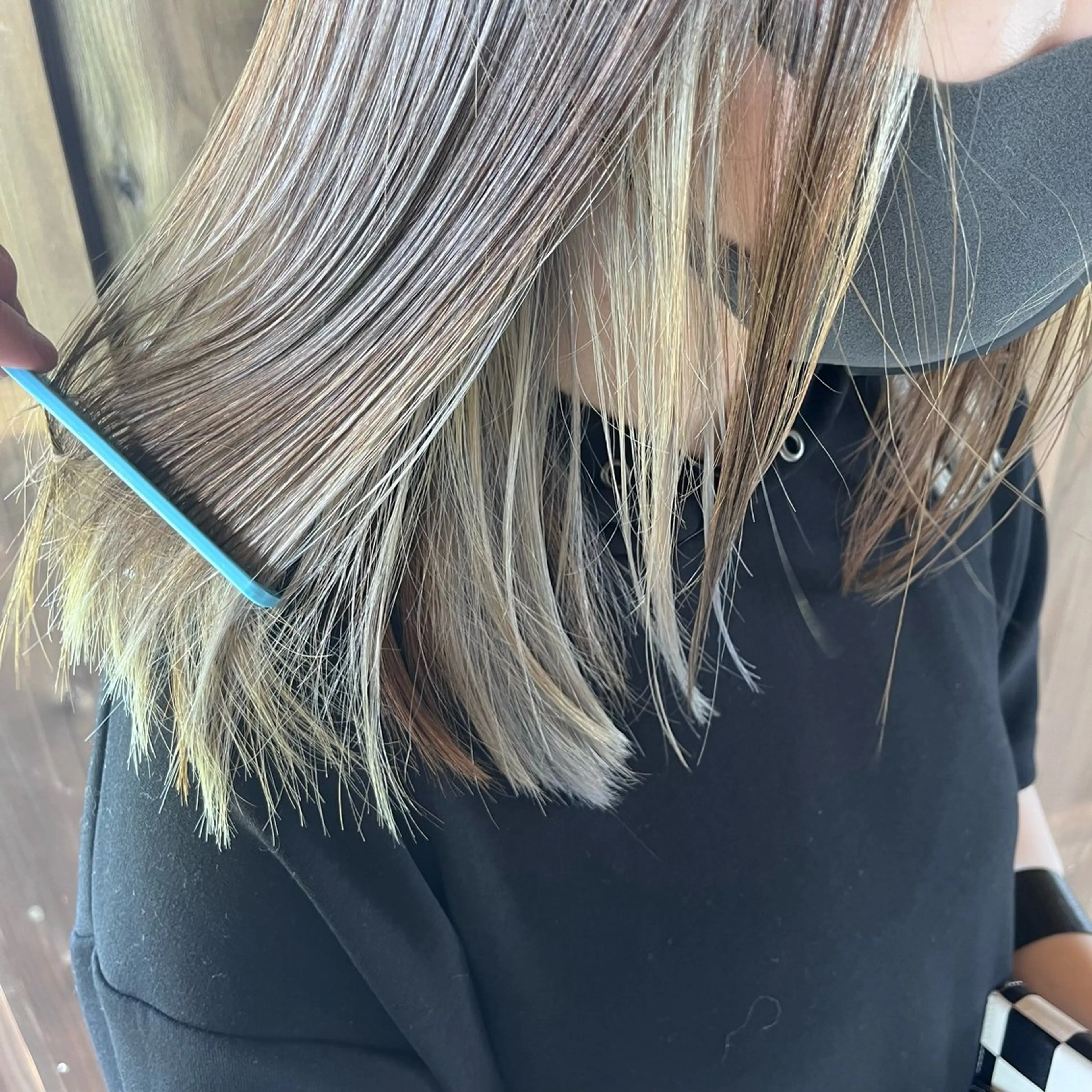 ミディアム ヘアカラー Glanz hair 坂牛匠のヘアスタイル