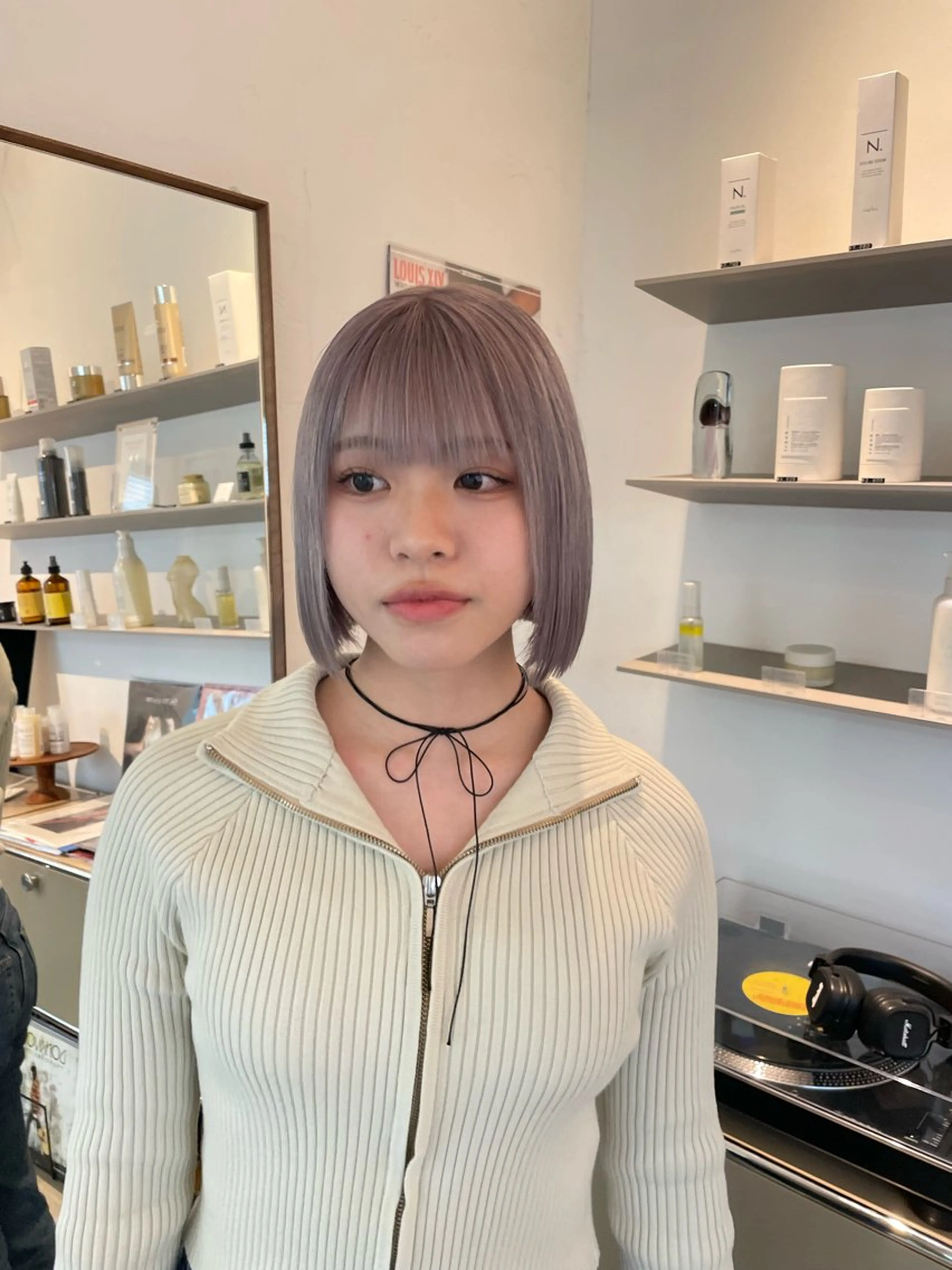 ショート ボブ HITOMI 福岡パーマのヘアスタイル