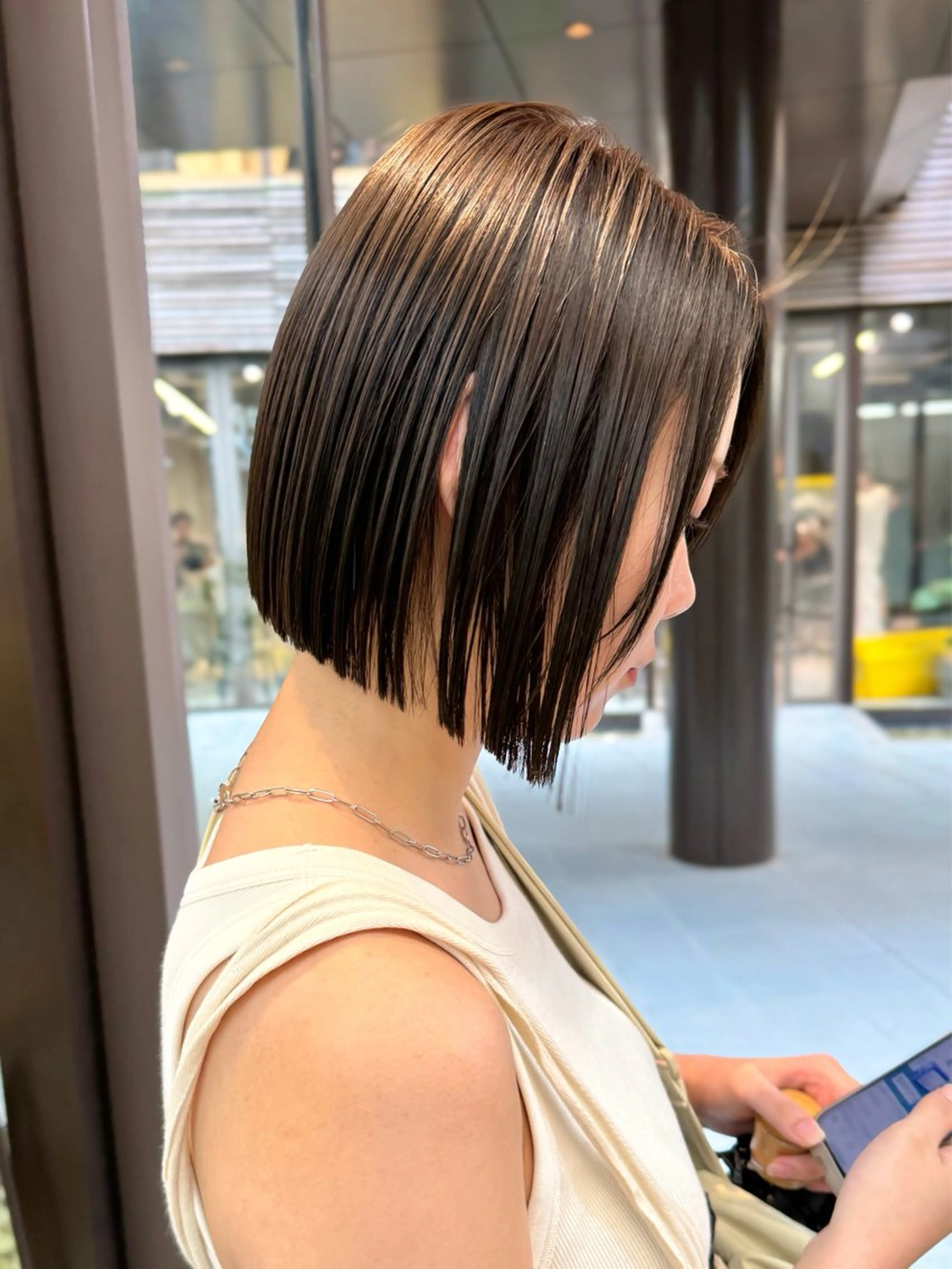 ショート パーマ ボブ 縮毛矯正 カット 縮毛矯正 トリートメント ボブ/ショート /パーマ/shinのヘアスタイル