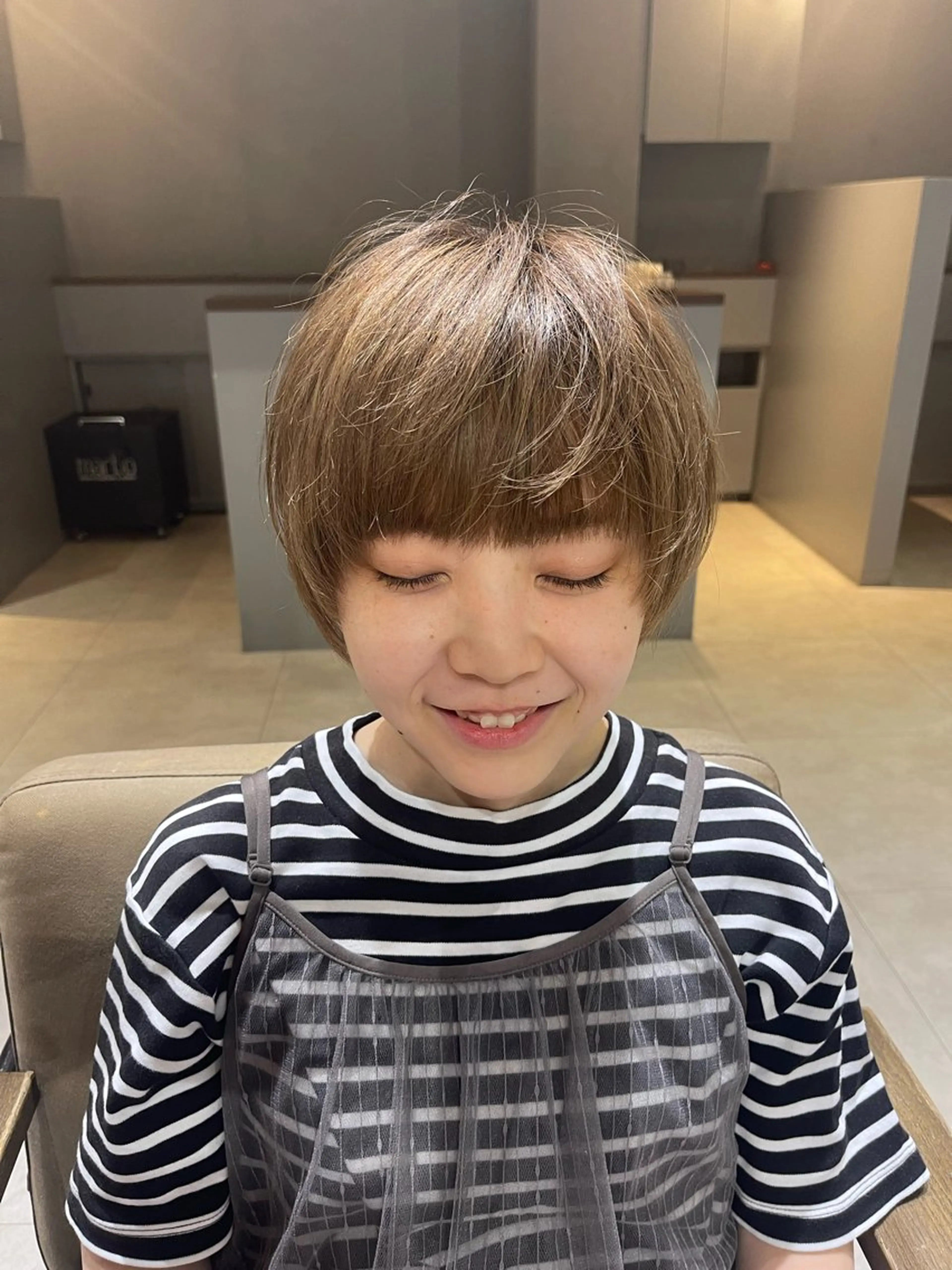ショート カラー 顔周りカット ショートヘア カット 石原圭悟 /ショート/艶カラーのヘアスタイル