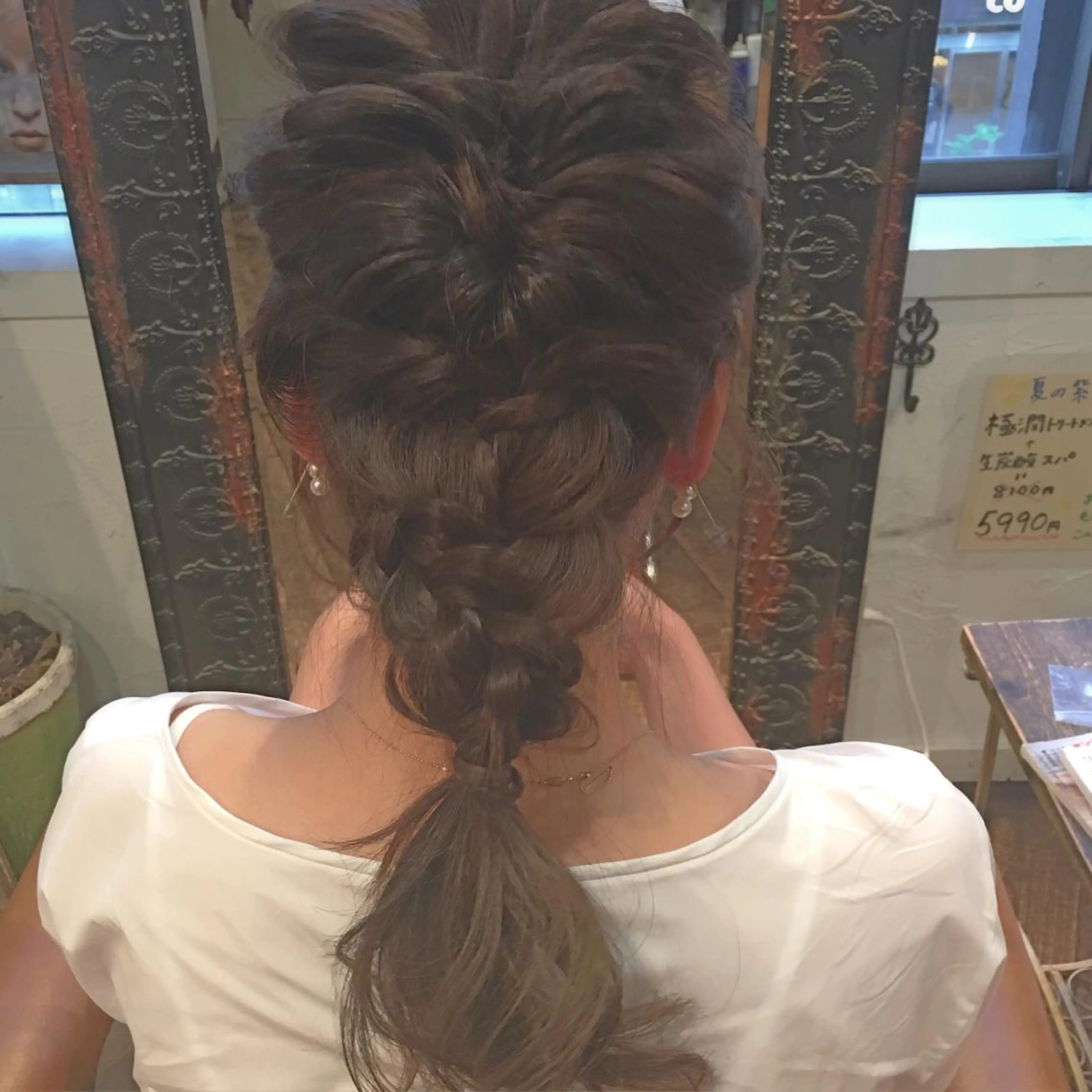セミロング ロング カラー ヘアアレンジ 谷﨑 仁美のマツエク・マツパデザイン
