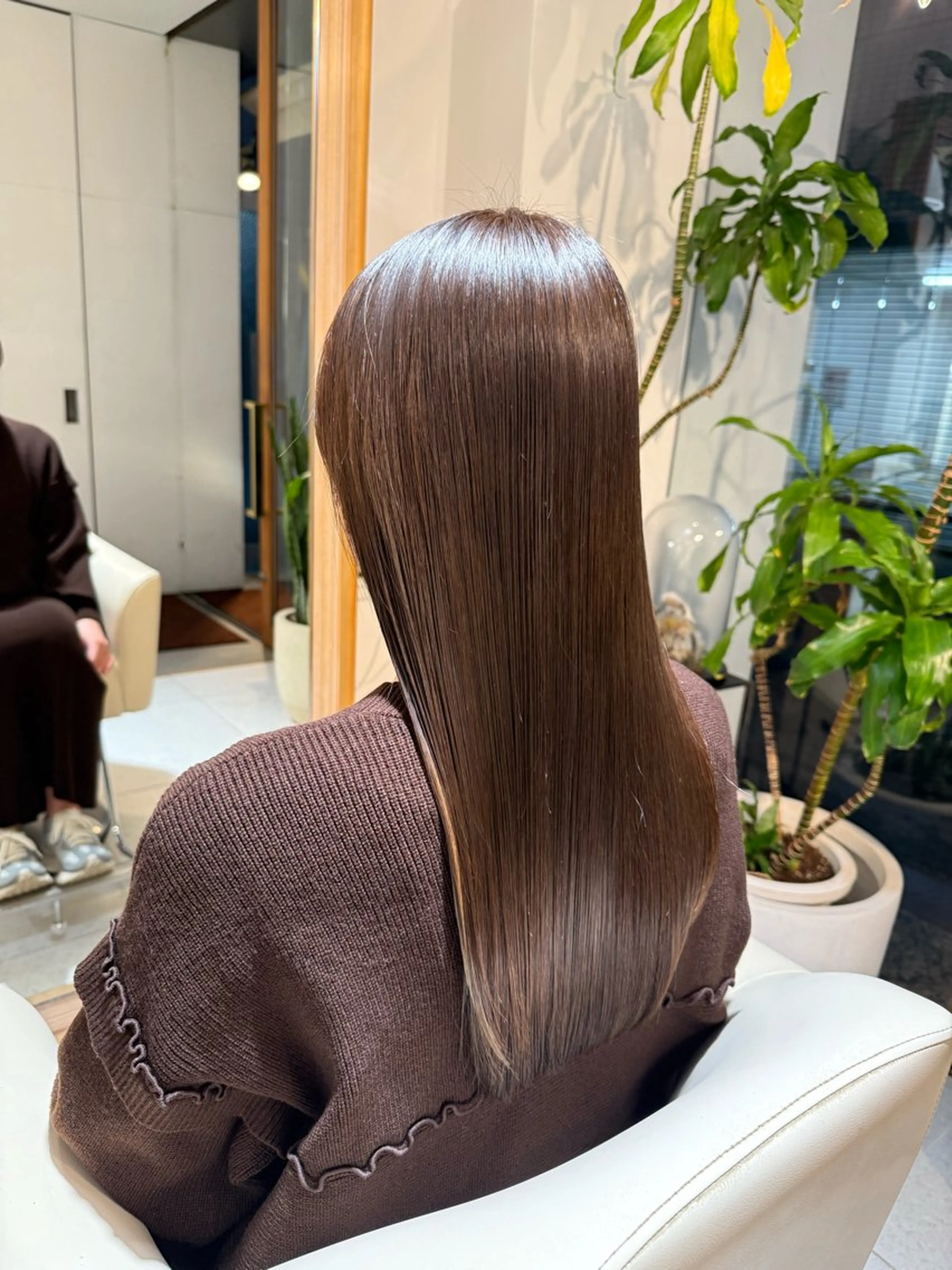 ロング カラー カット ヘアカラー トリートメント 安永 涼のヘアスタイル