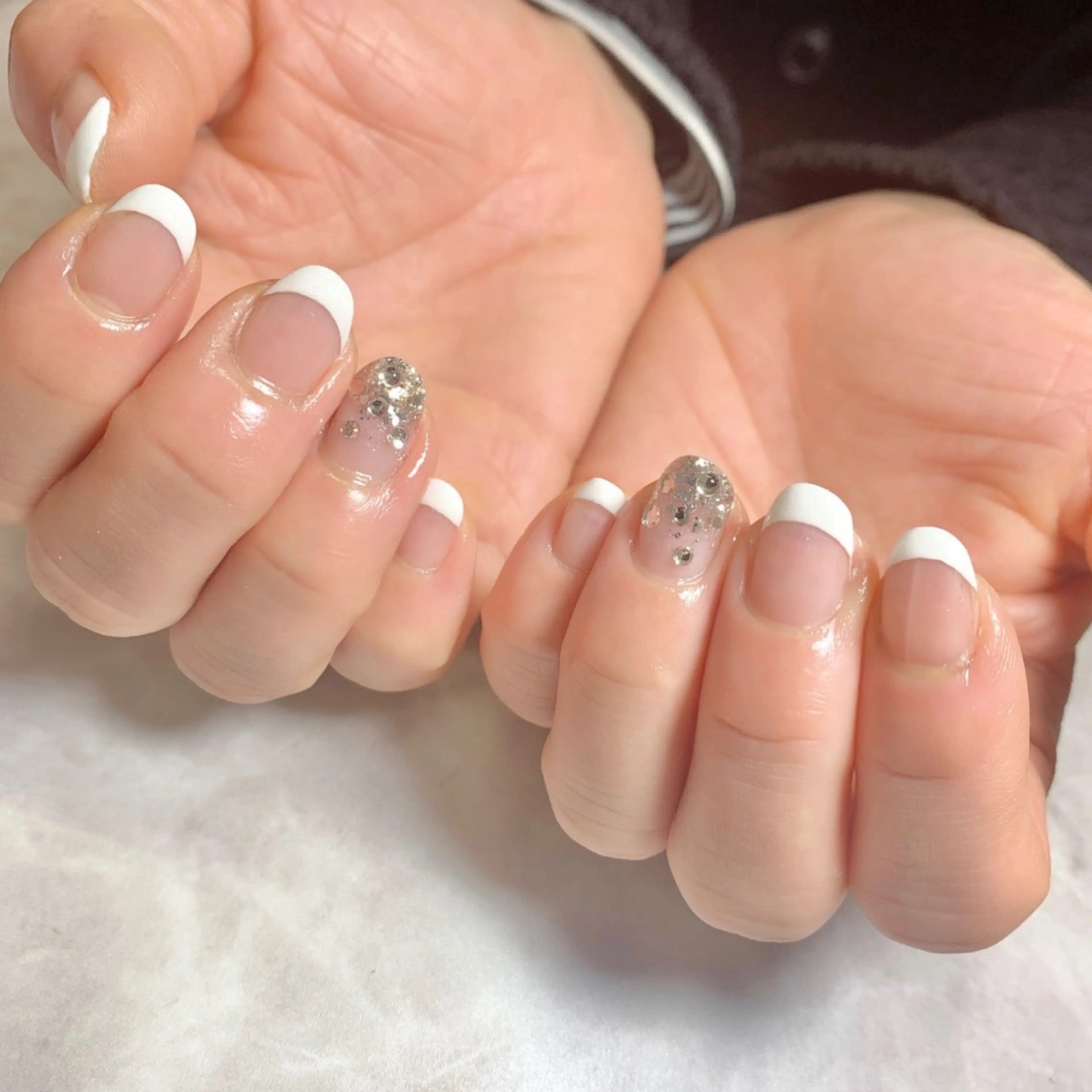 ネイル フレンチネイル ハンドネイル ❁⃘*.ﾟS. SHIORIのネイルデザイン