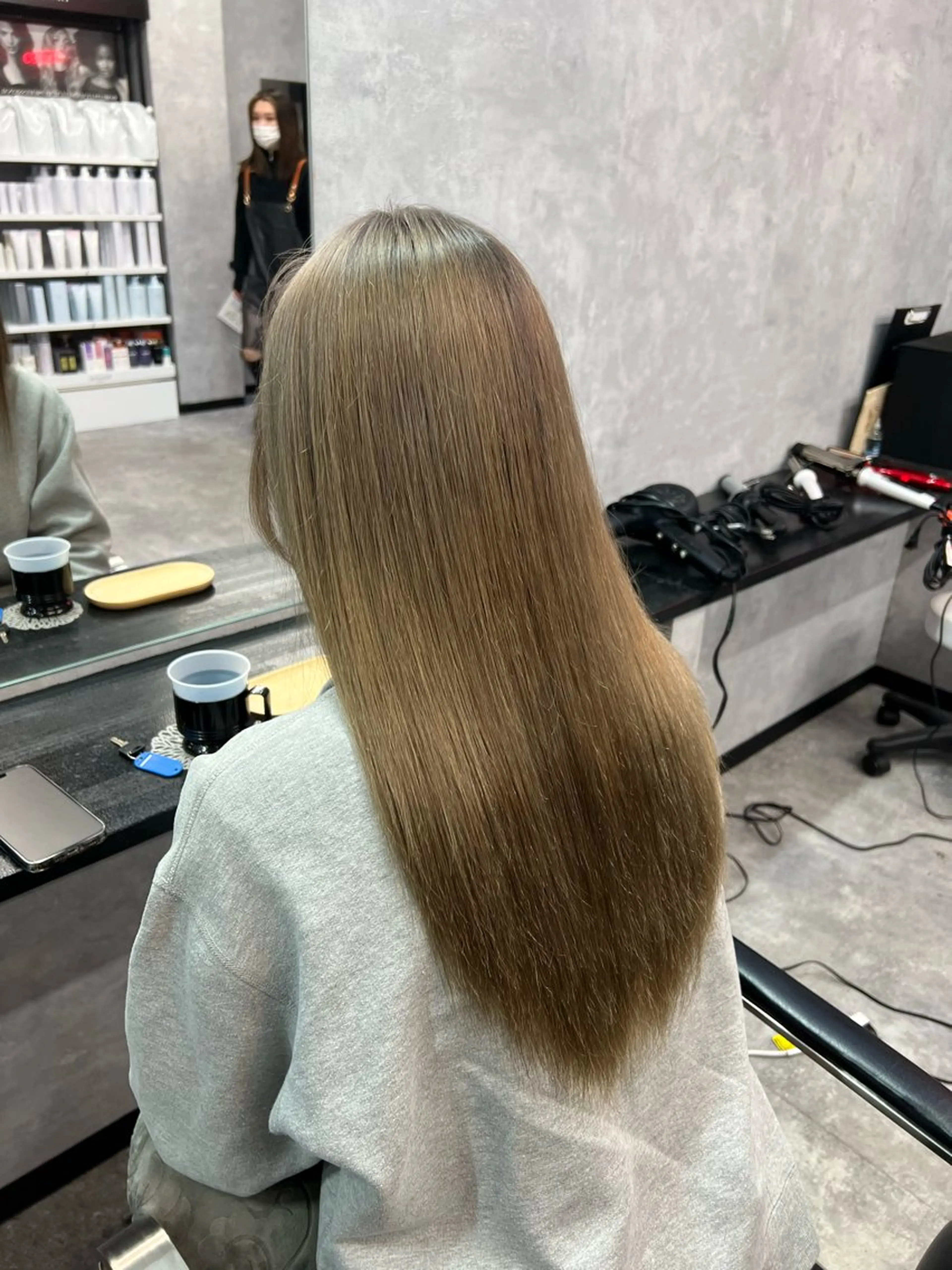 ロング ヘアカラー トリートメント 藤本 翔己のヘアスタイル