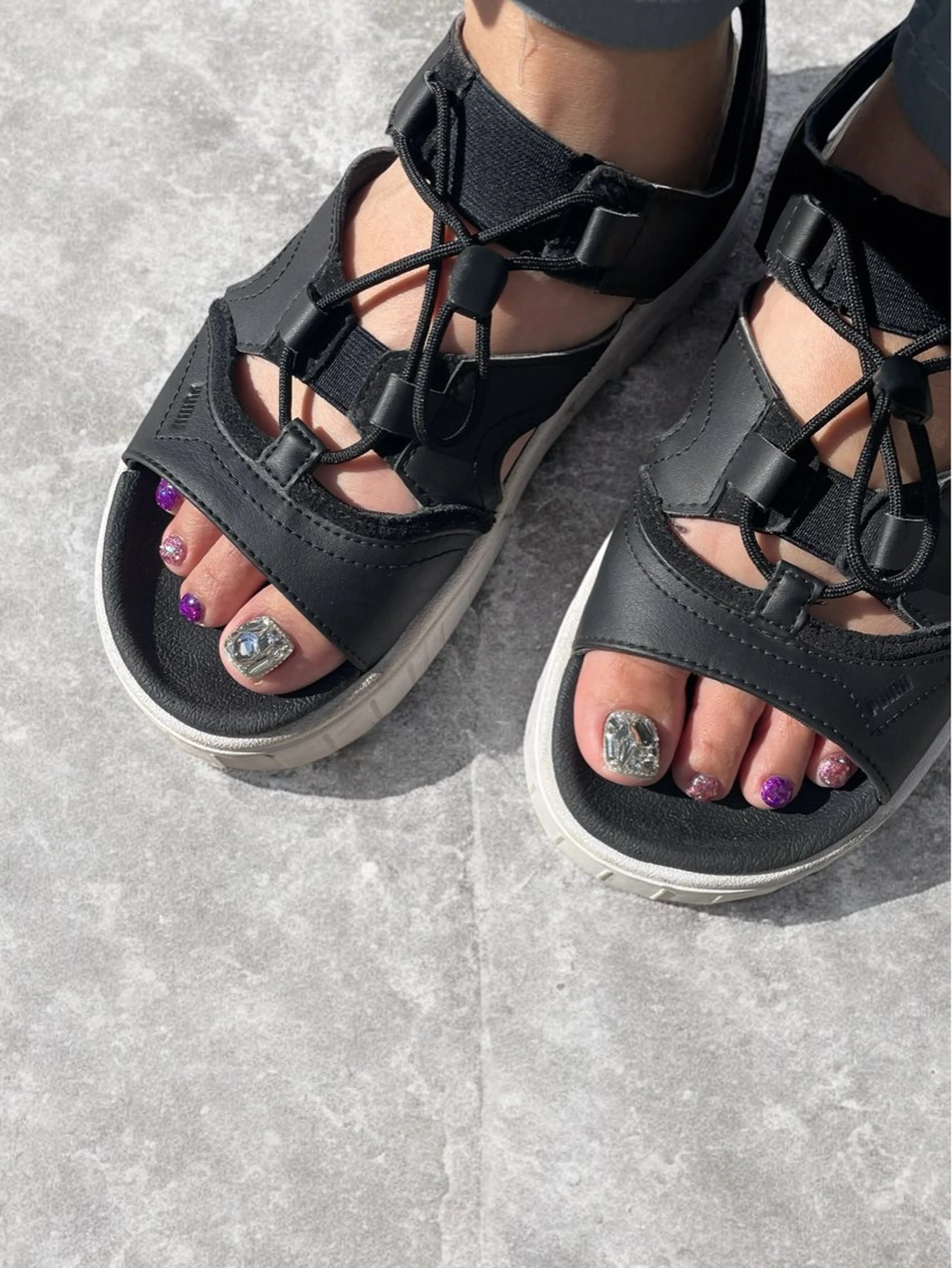 オフあり/親指アートもしくはシンプルデザインコース(ワンカラーにストーンなど)の写真