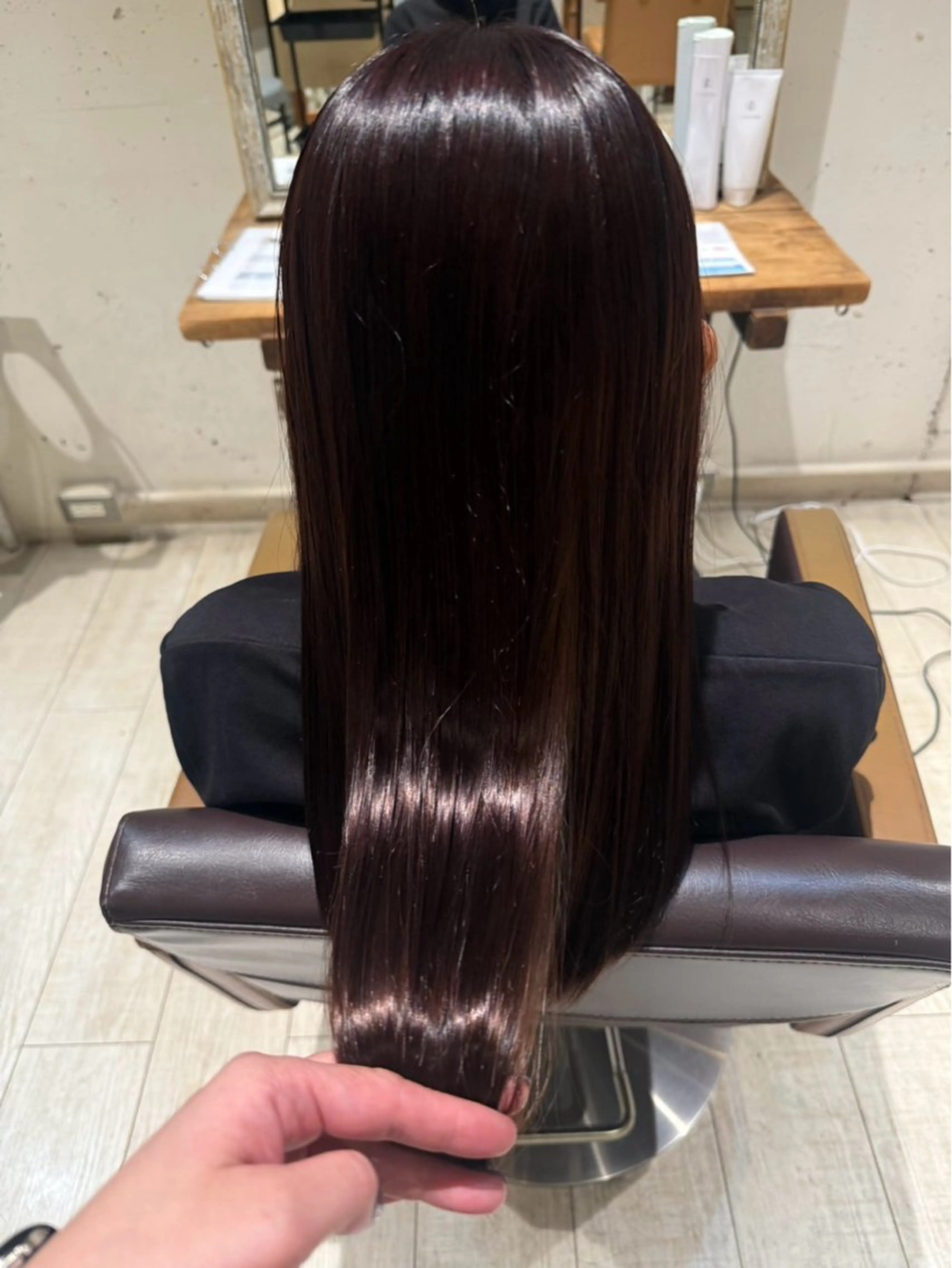 ロング カラー ラベンダーカラー ラベンダーピンク ピンクカラー いまじゅく あおいのヘアスタイル