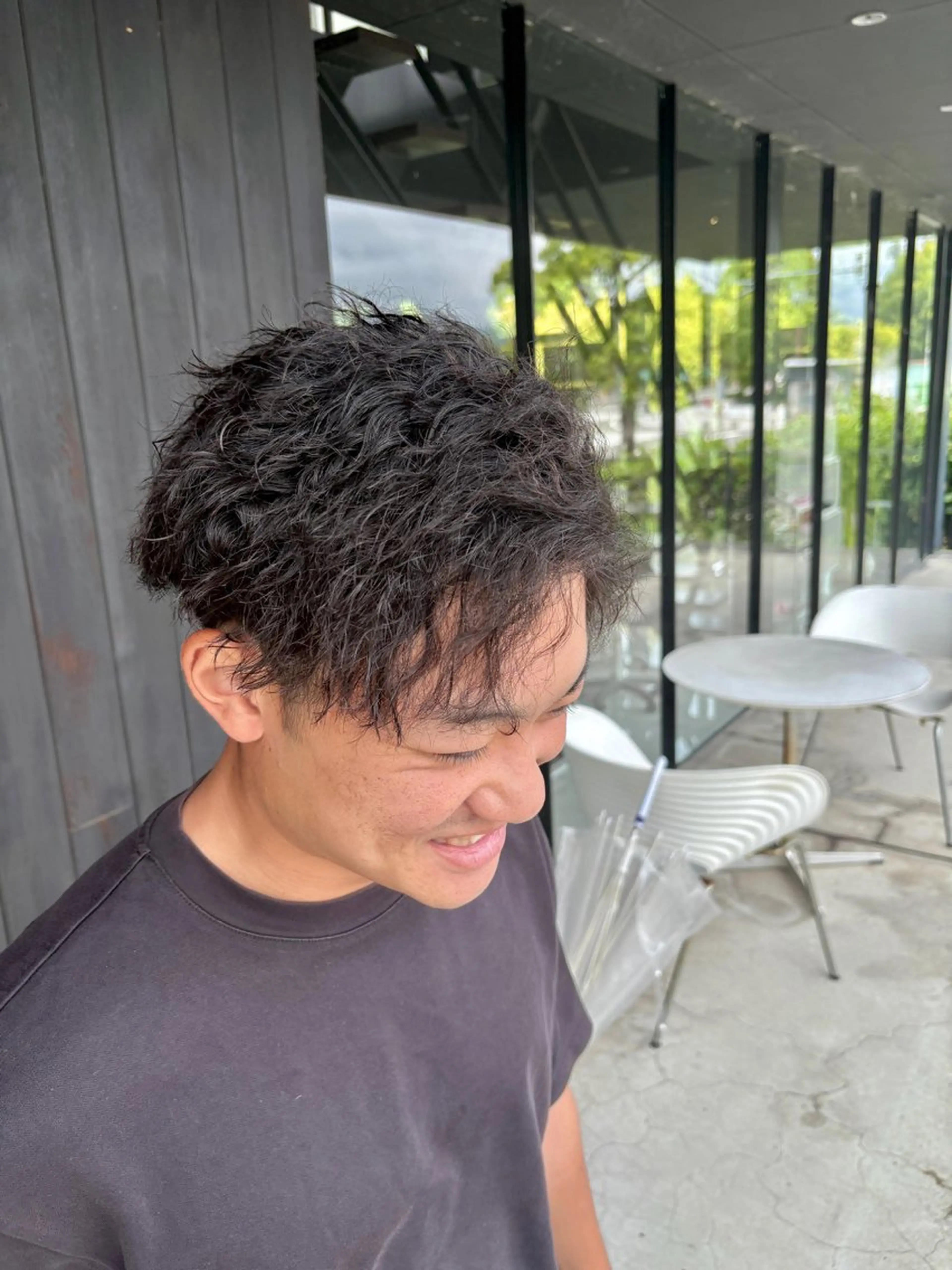 メンズ カット パーマ トリートメント 三好 達也のヘアスタイル