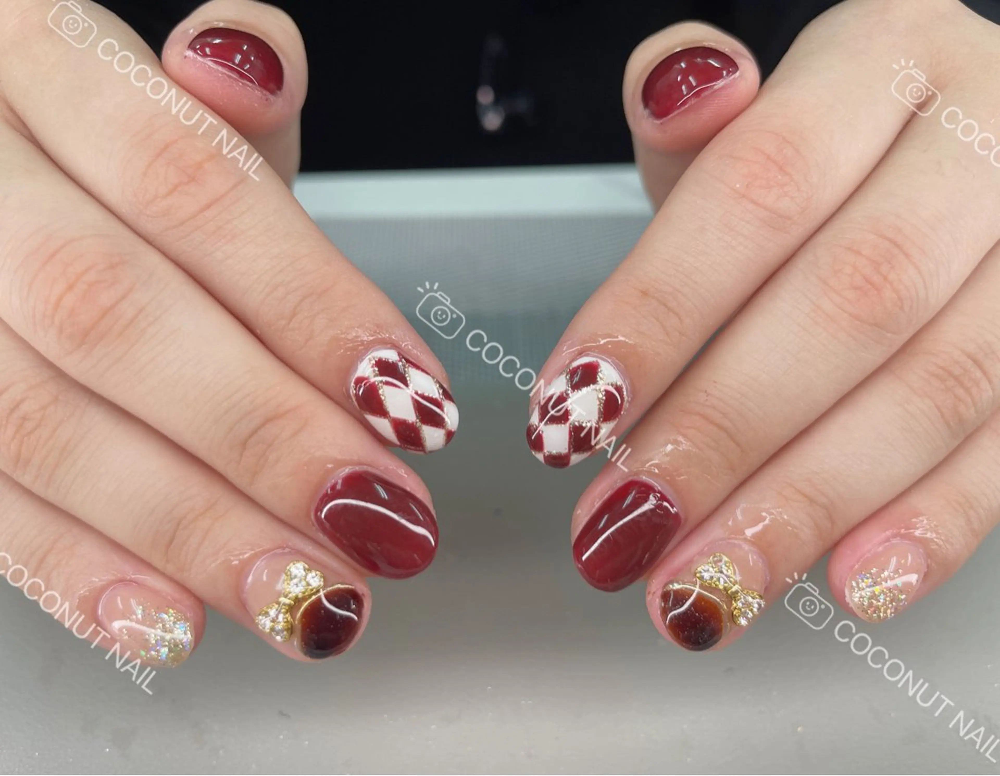 ネイル ハンドネイル 神田 ココナッツのネイルデザイン