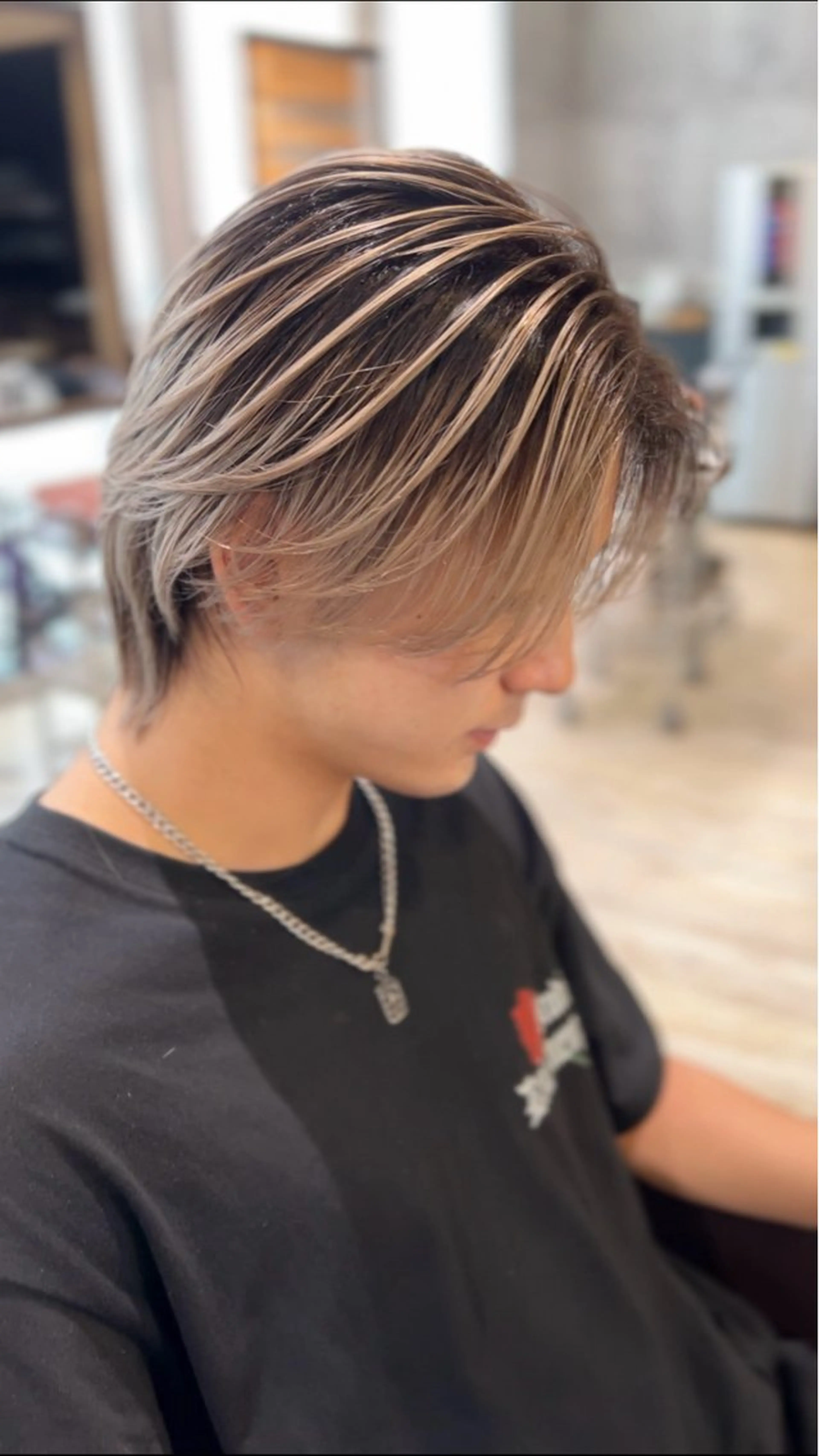 メンズ メンズバレイヤージュ レイヤーカット TAIKIのヘアスタイル