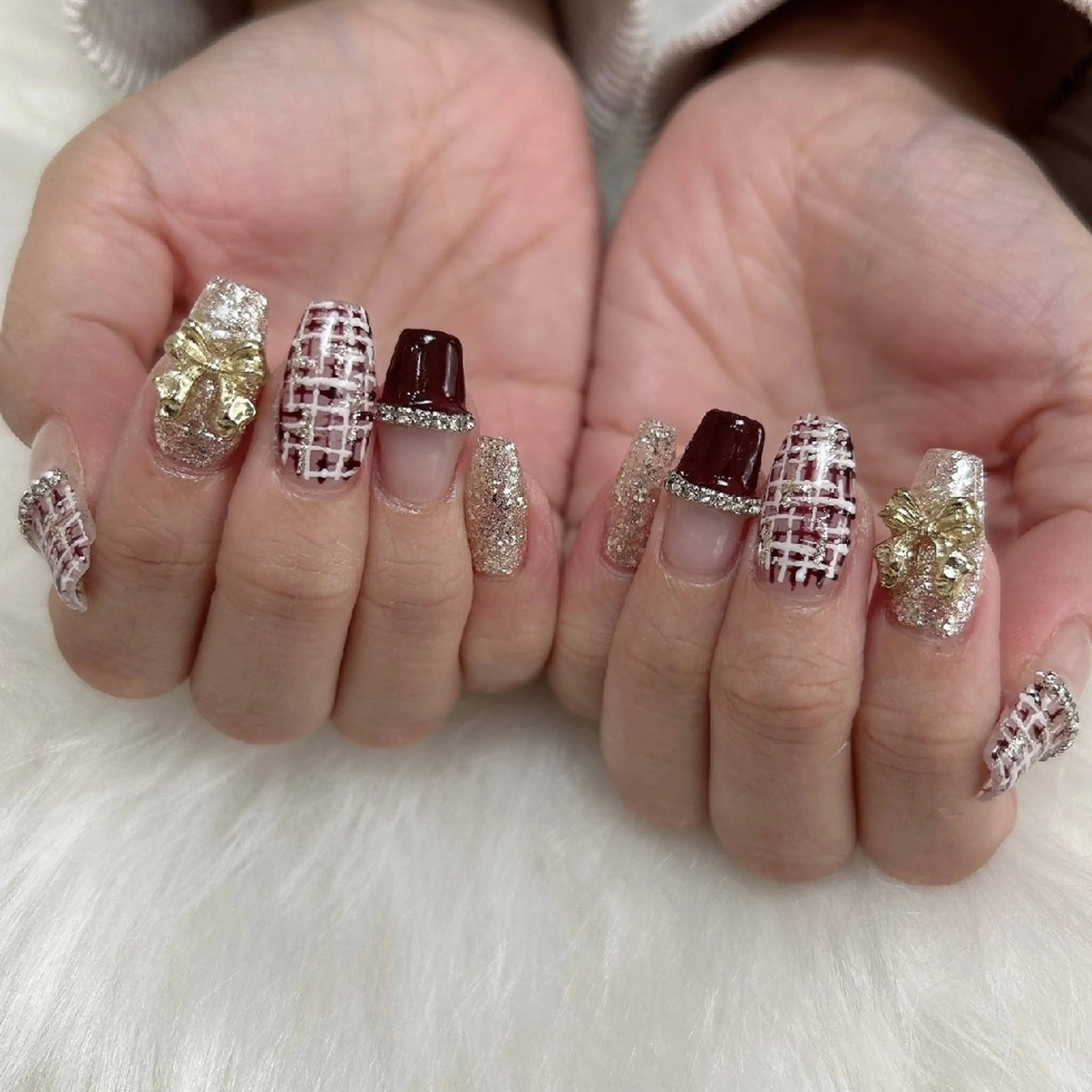 ネイル ツイードネイル ハンドネイル Jadenail  kokoroのネイルデザイン