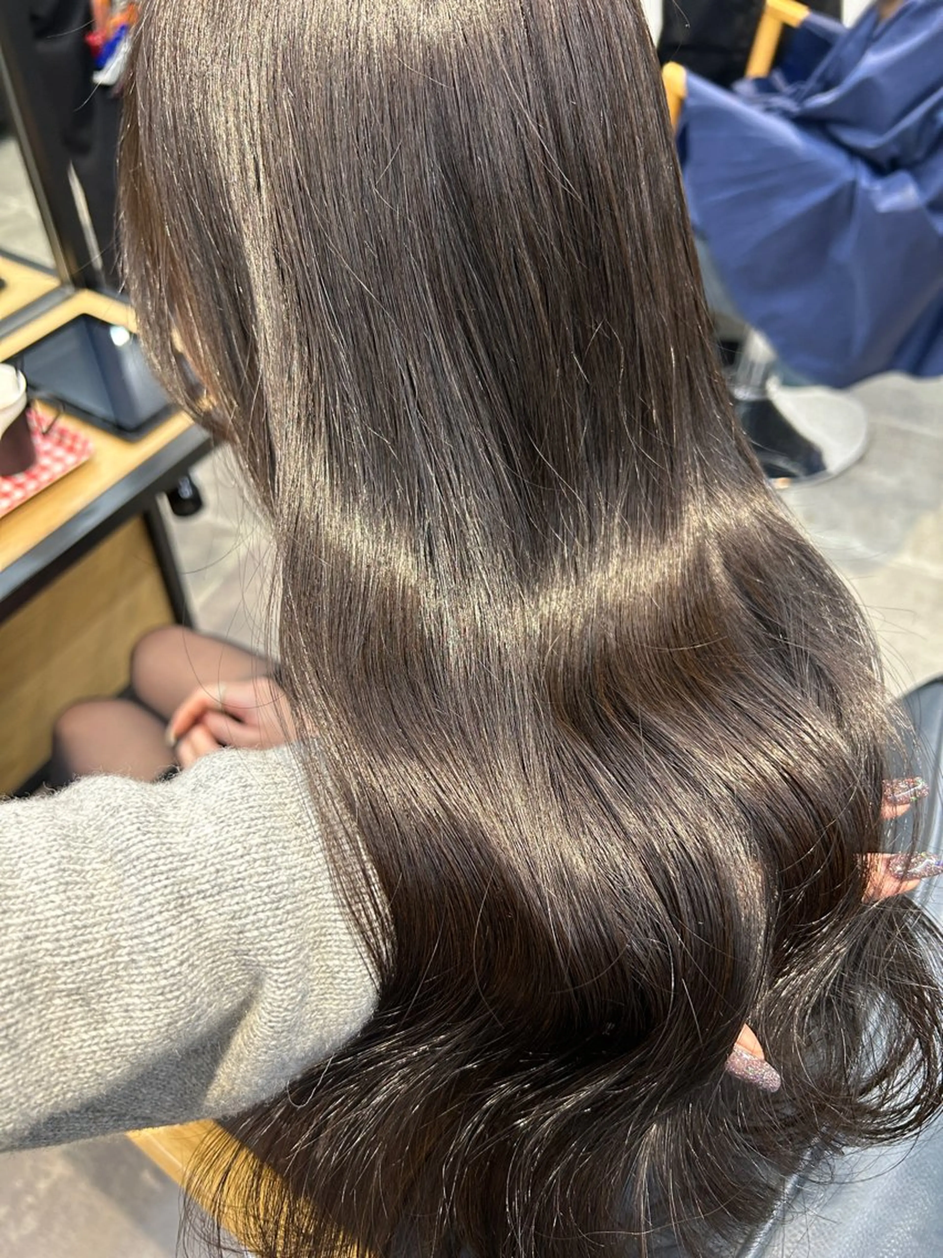 ロング カラー カット ヘアカラー トリートメント newi梅田🫧韓国 ヘア🫧sakiのヘアスタイル