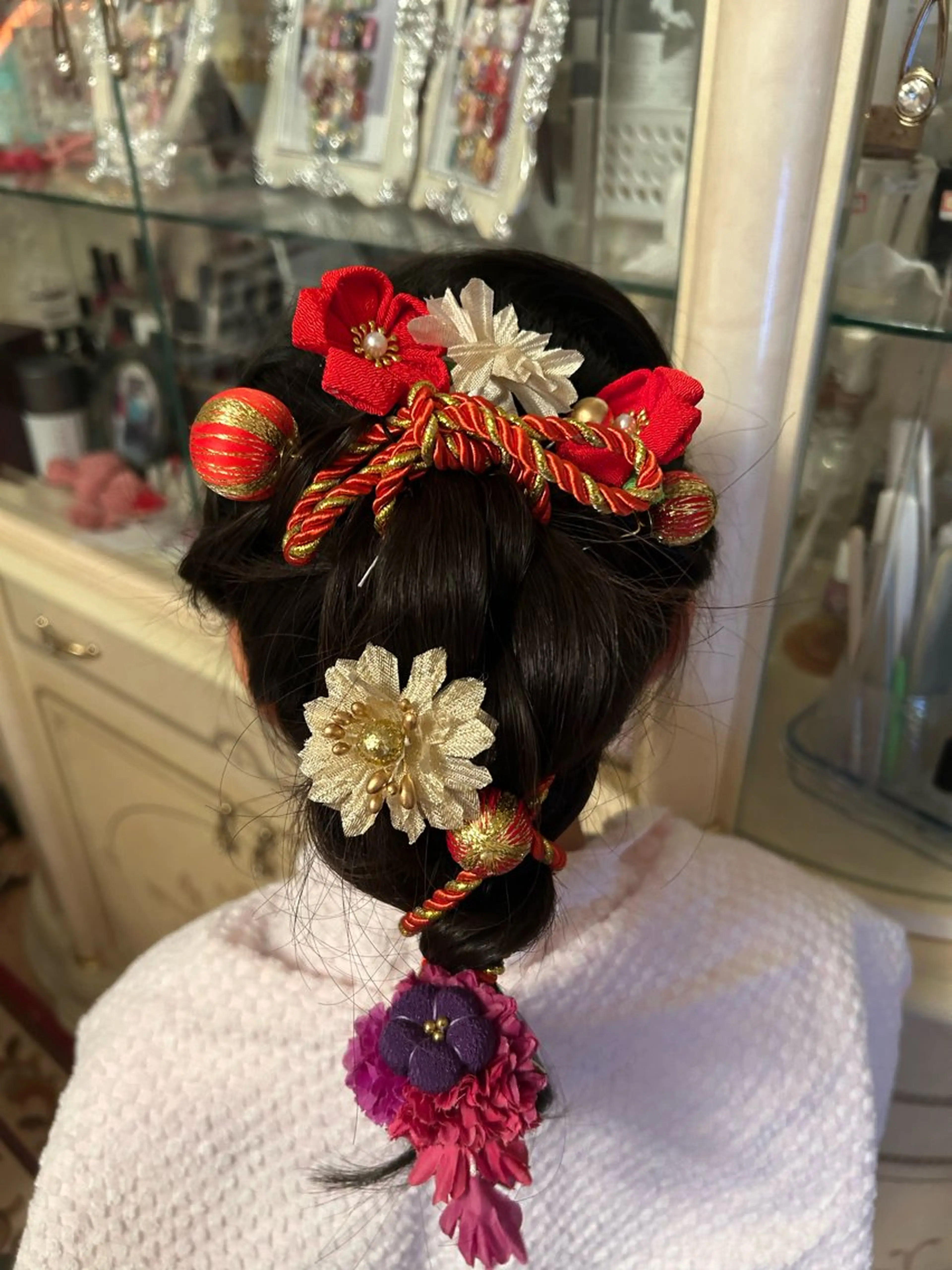 成人式や卒業式のヘアセットの写真