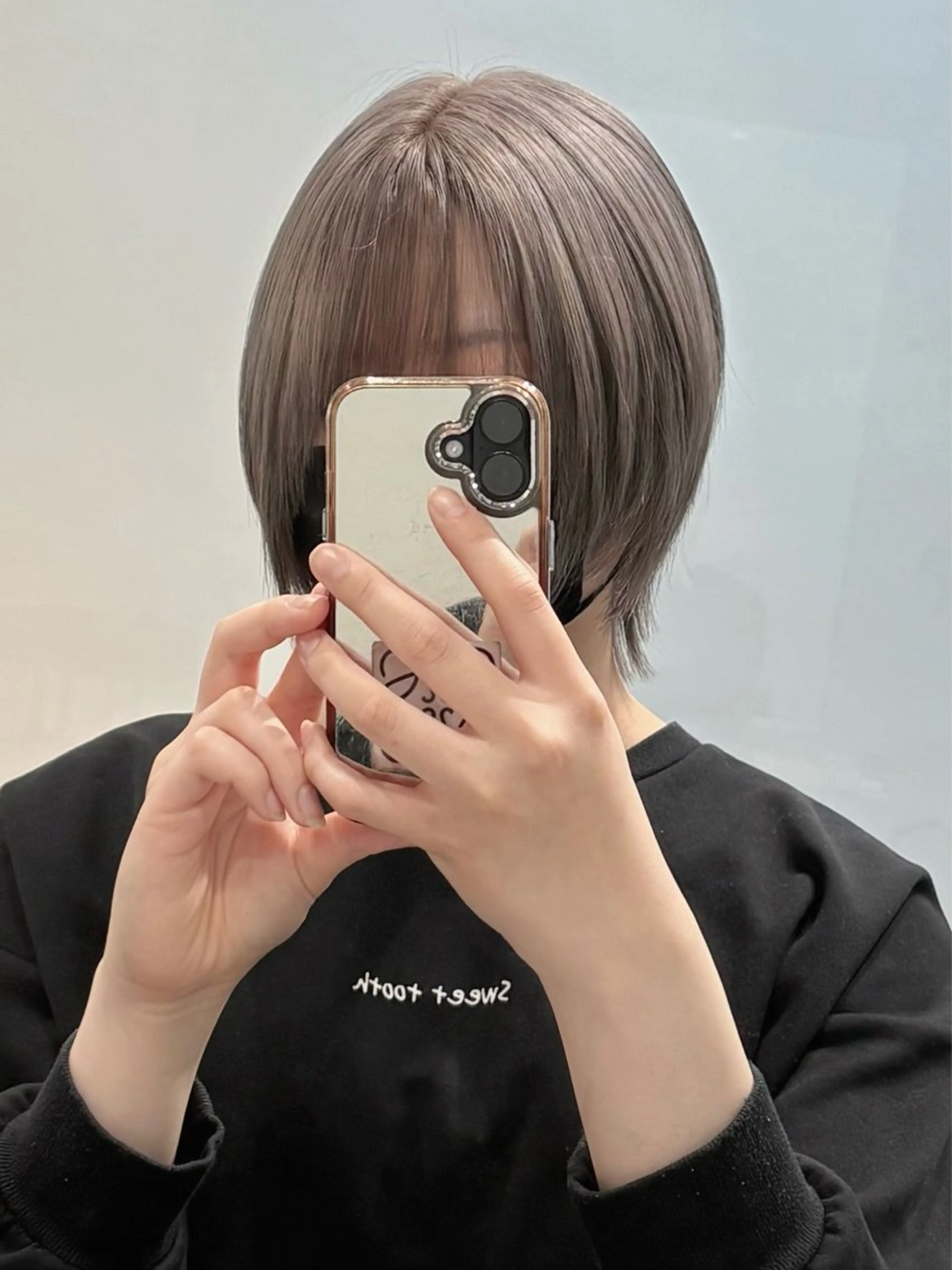 ショート ヘアカラー トリートメント ROSEL はしぐち ななみのヘアスタイル