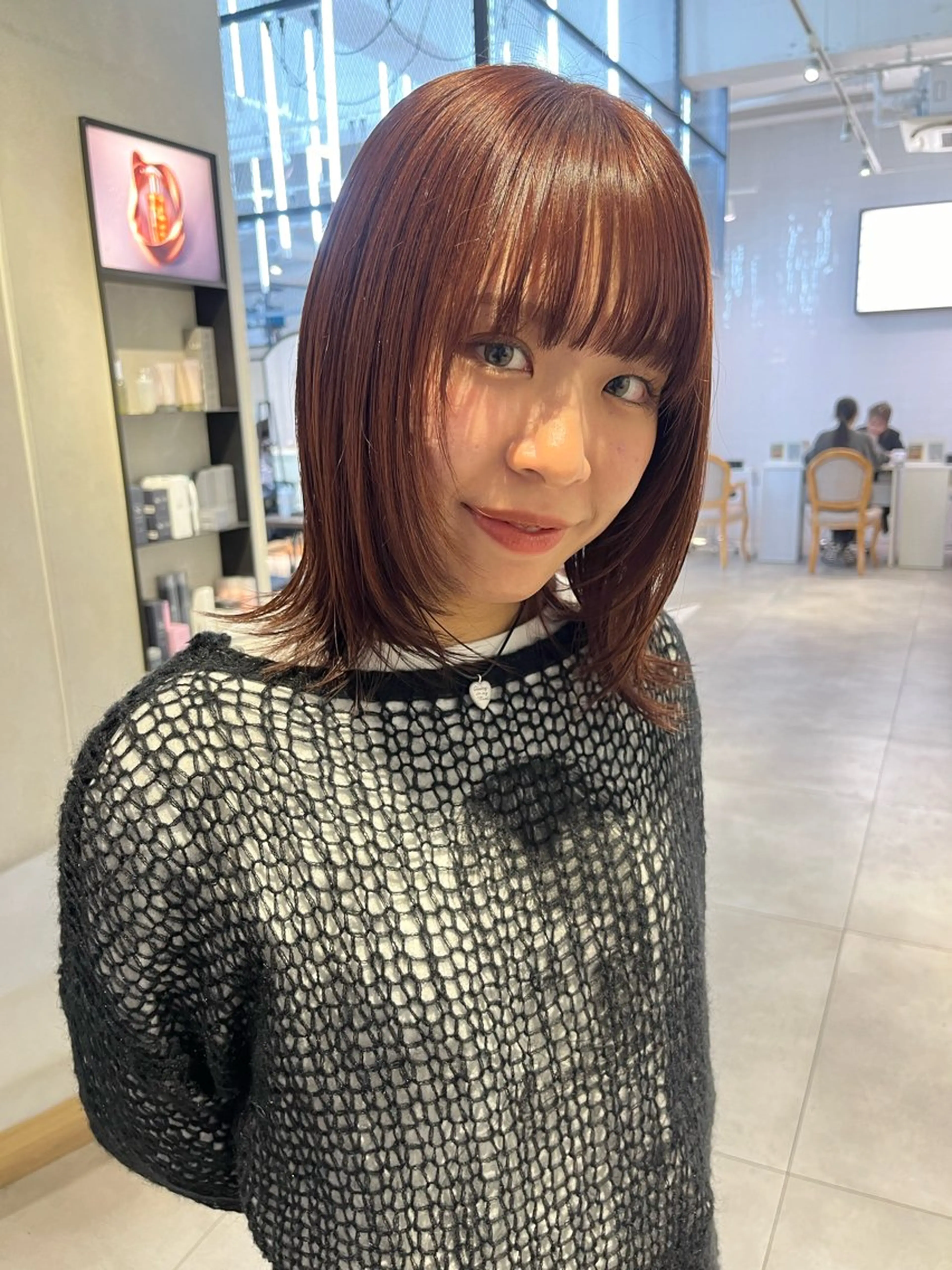 ミディアム カラー ブリーチ ブラウンカラー ダブルカラー ブリーチなしカラー ピンクカラー カット ヘアカラー トリートメント 吉祥寺/個性派/ kazuha🩰のヘアスタイル