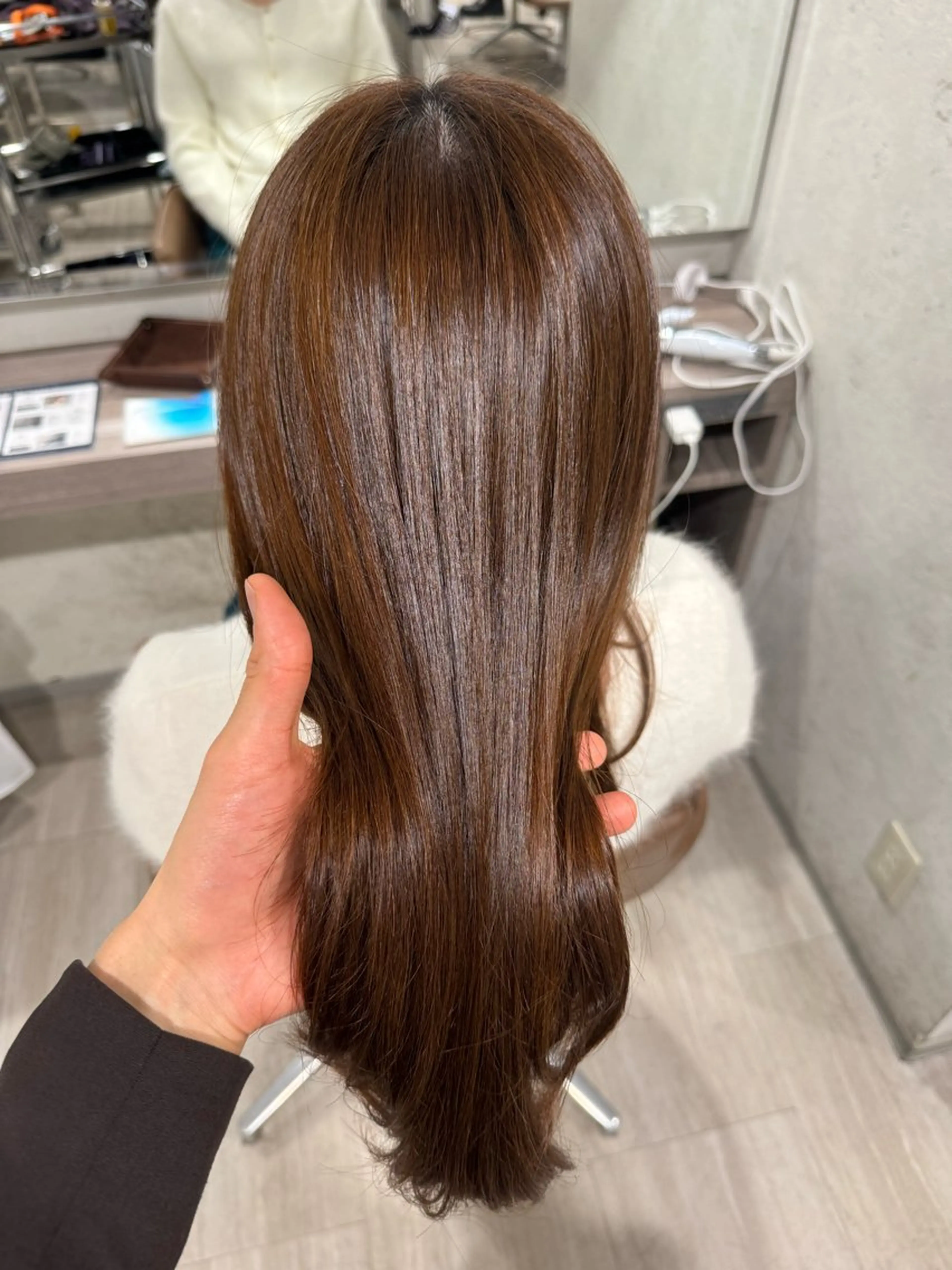 ロング カラー 年齢悩みを全て解消/ 白髪と癖毛 松本雄光のヘアスタイル