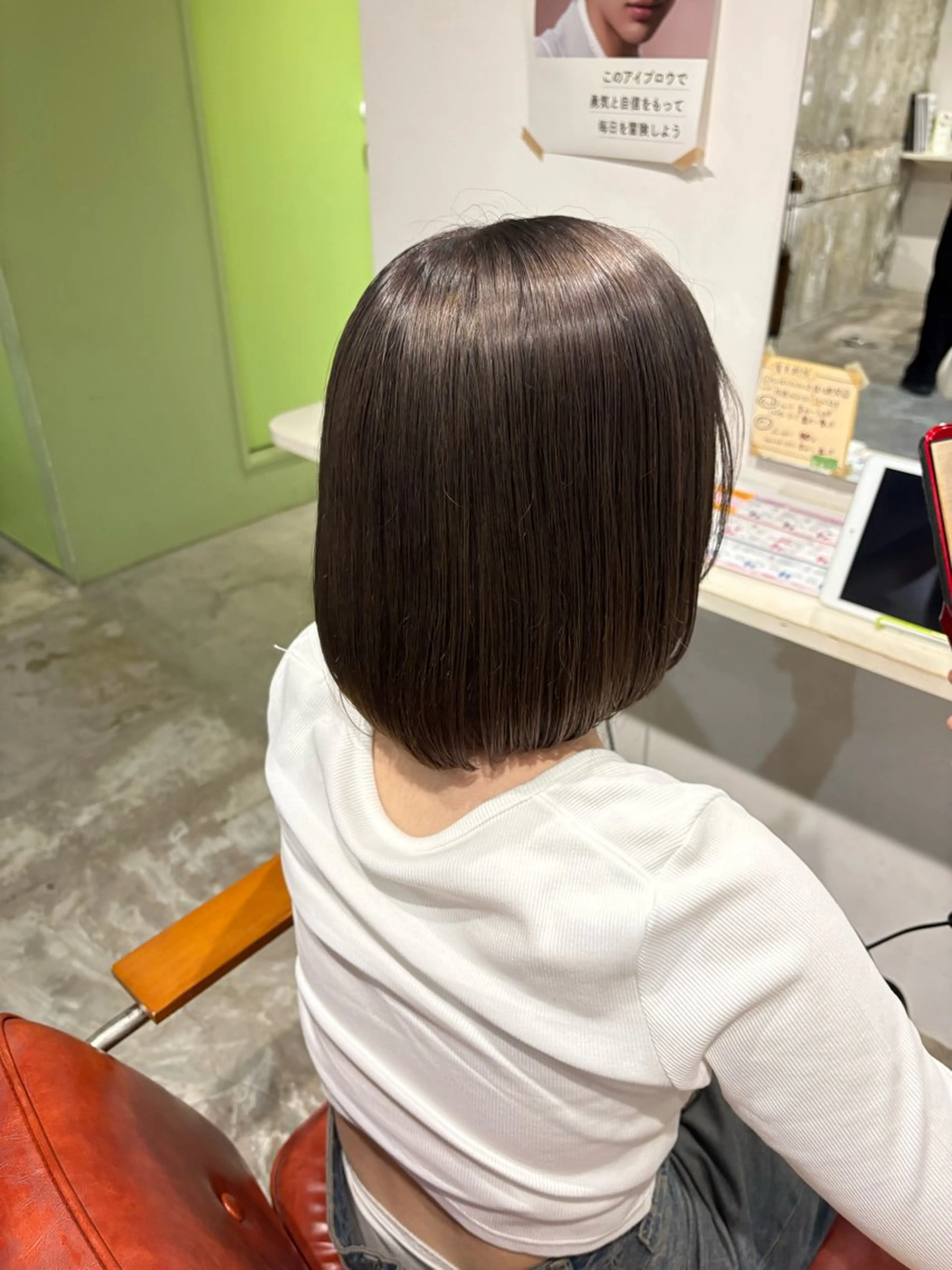 カラー ダブルカラー グレージュ イルミナカラー HIKARI / カットモデル募集中のヘアスタイル
