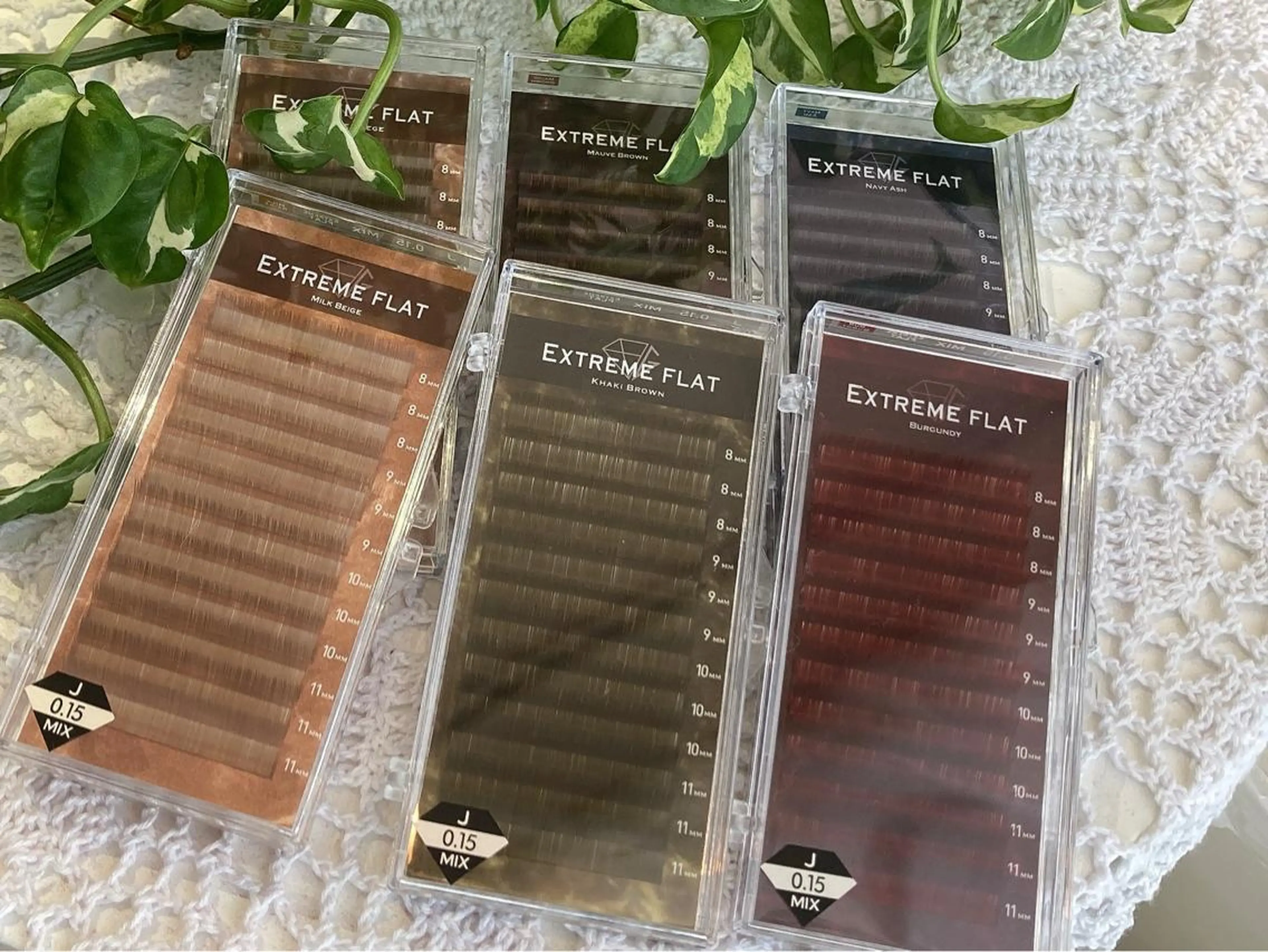 カラーマツエク160本☆オフ込み　フラットラッシュの写真