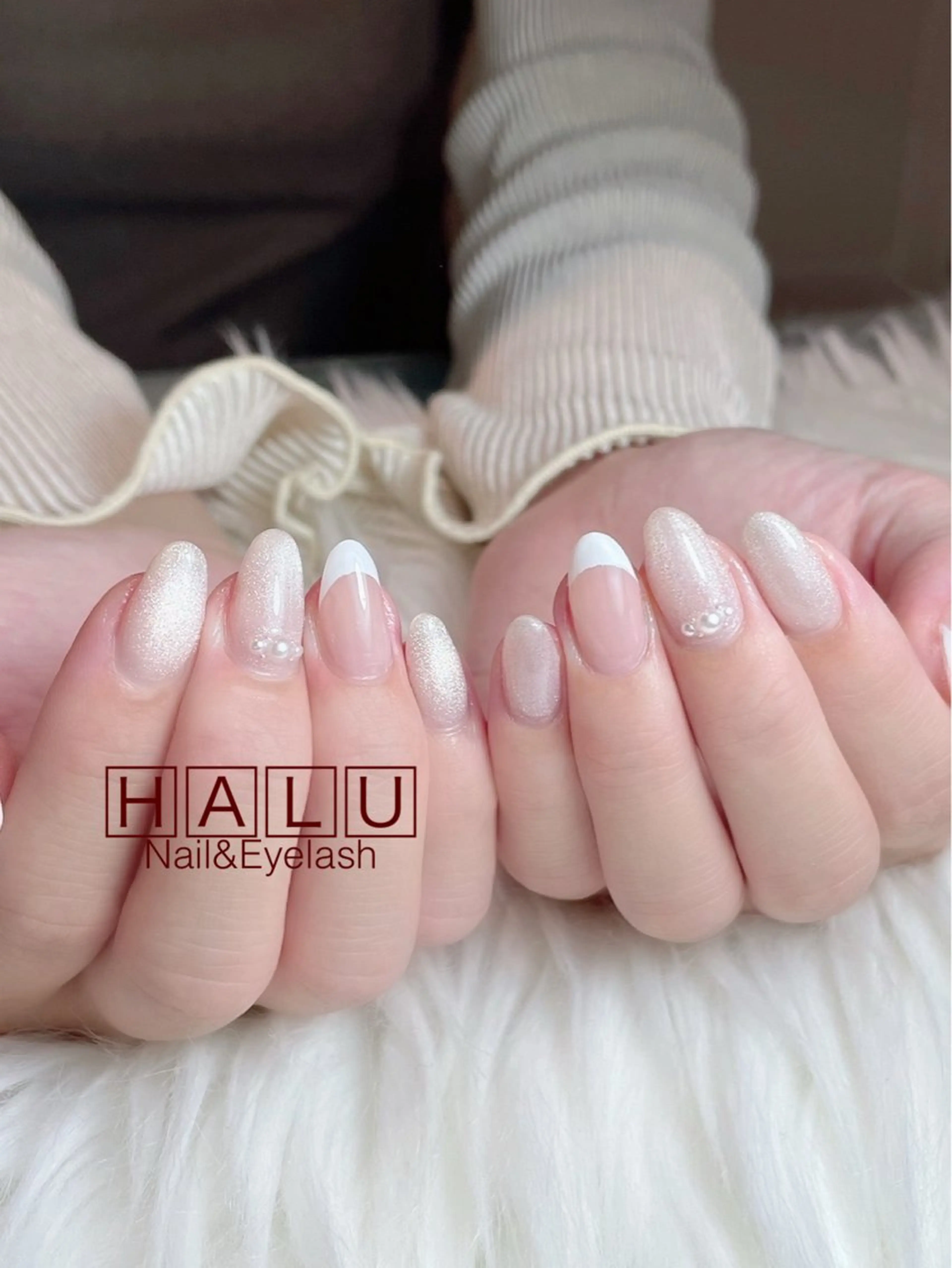 ネイル フレンチネイル ハンドネイル フットネイル HALU ハルのネイルデザイン