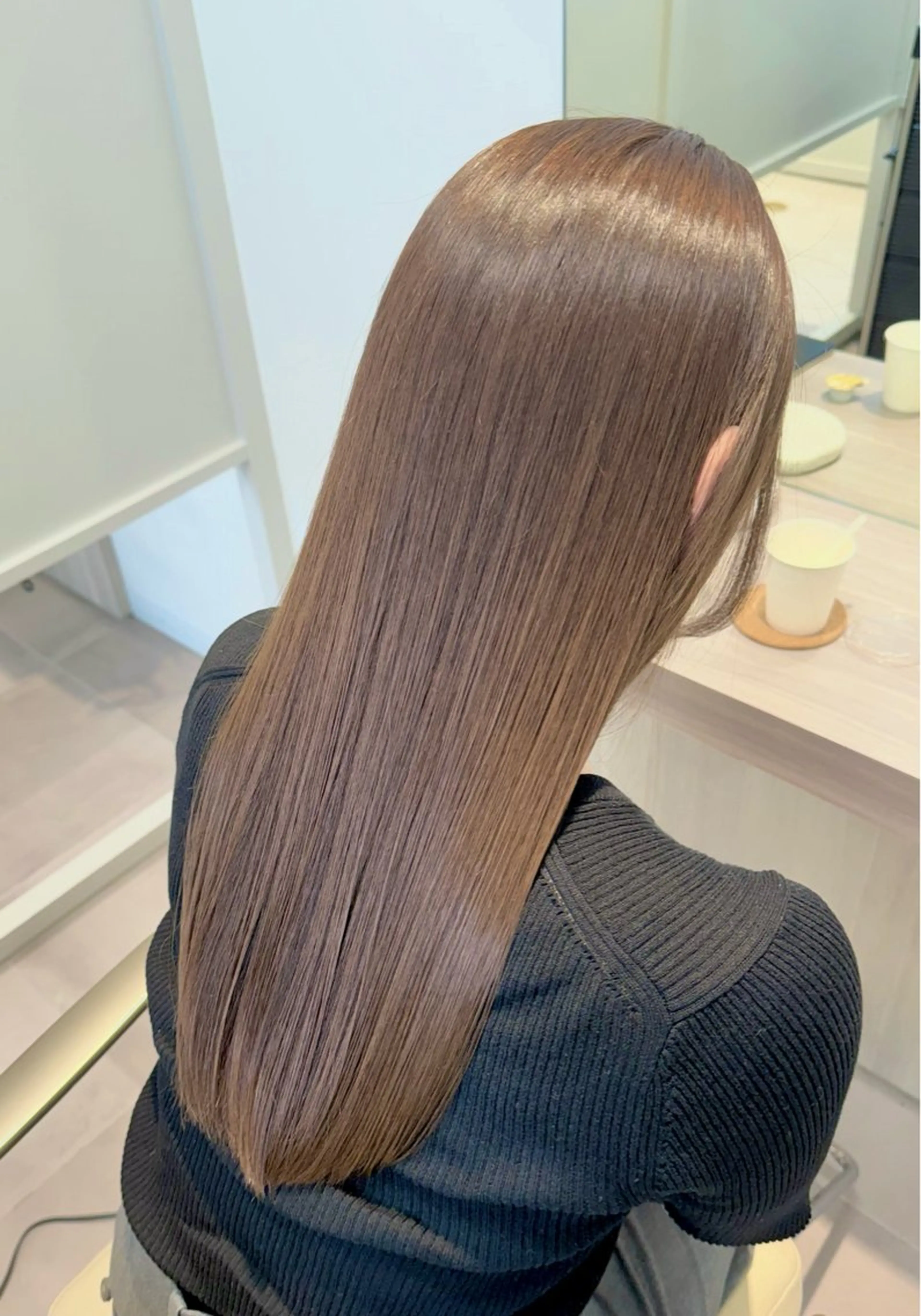 ロング カラー ベージュカラー 透明感カラー ヘアカラー トリートメント 渡邉 美咲のヘアスタイル