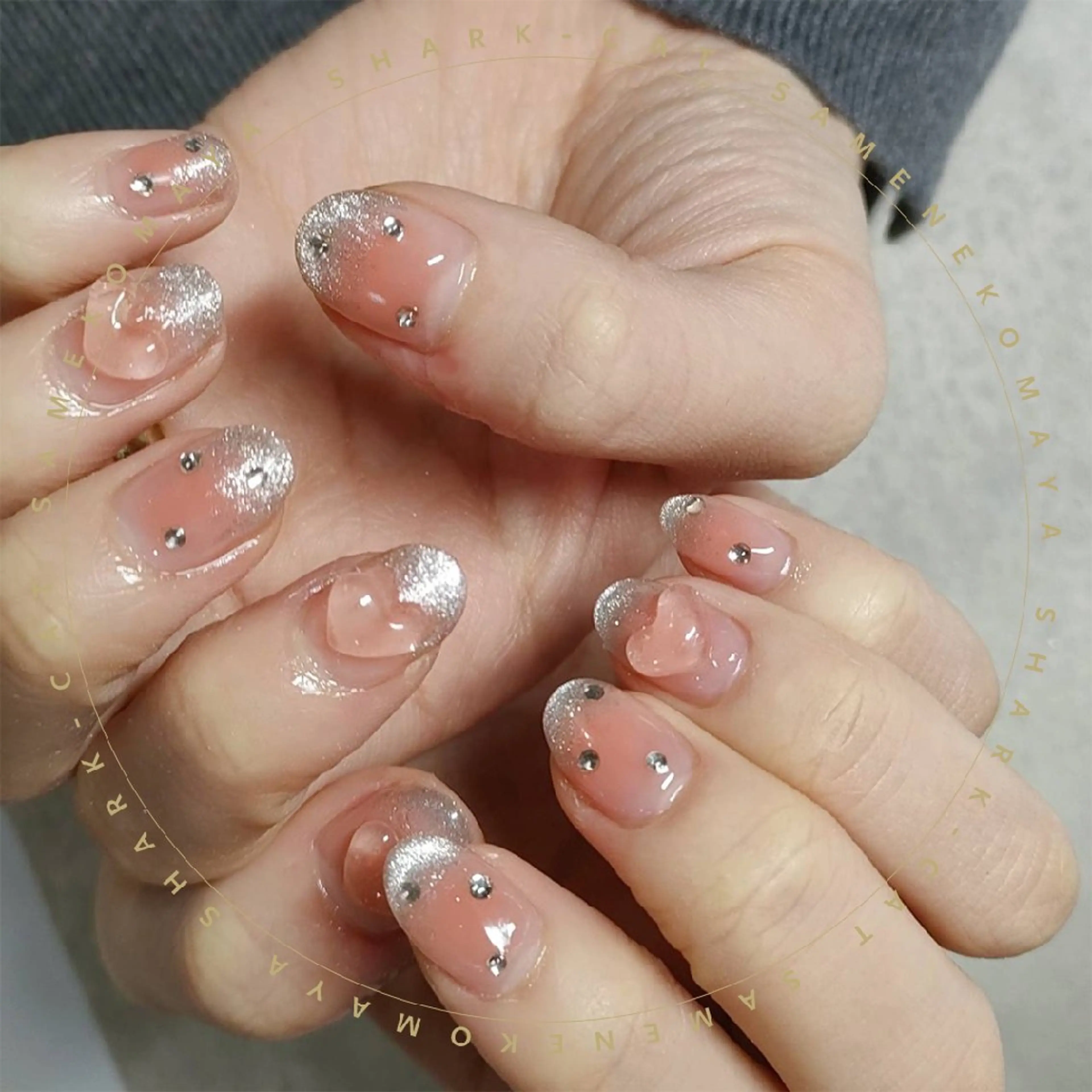 ネイル サメ猫 マーヤのネイルデザイン