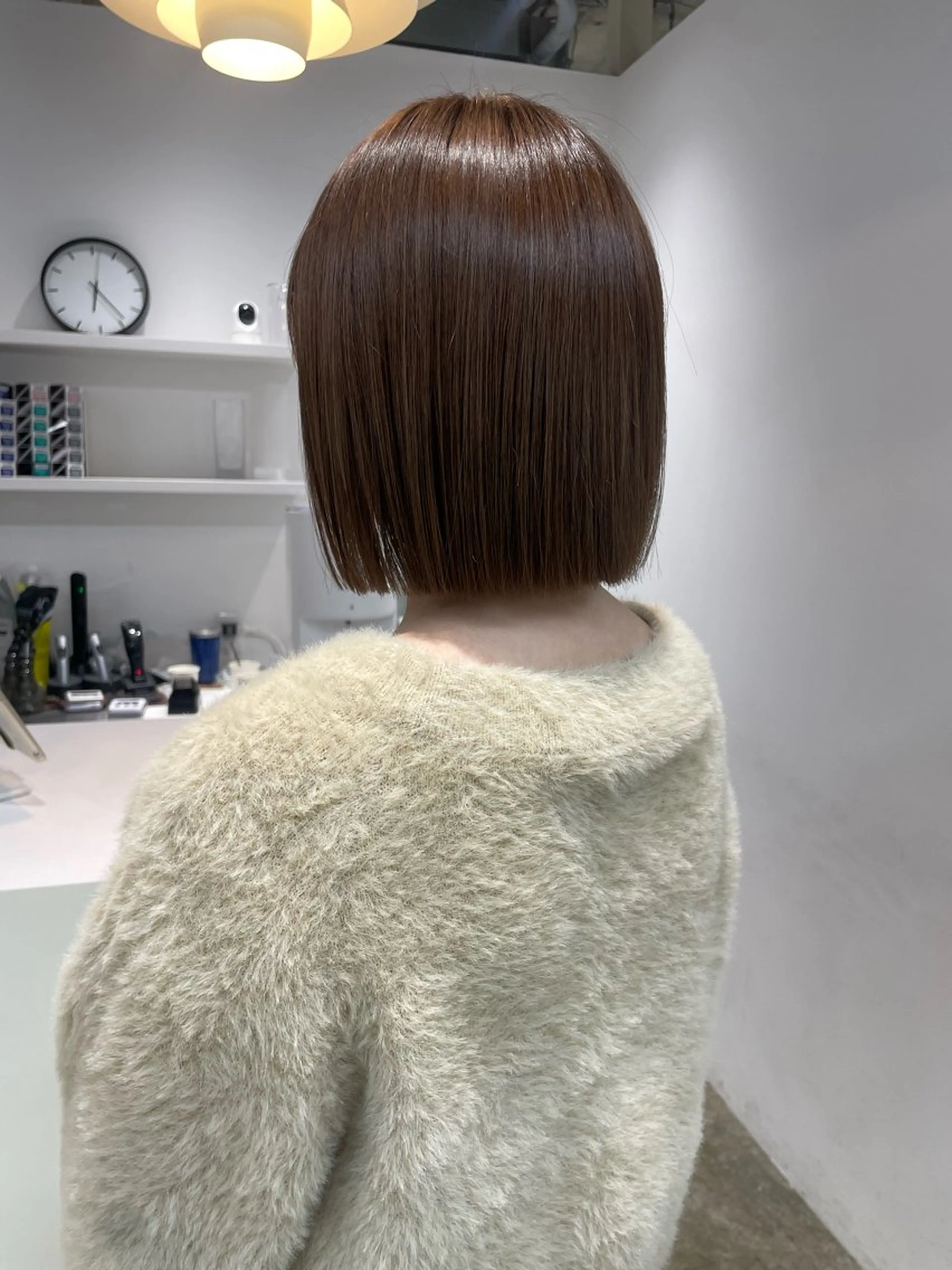 ショート カラー グレージュ カット ヘアカラー トリートメント 𝘚𝘶𝘻𝘶 𓂃𓈒𓏸のヘアスタイル