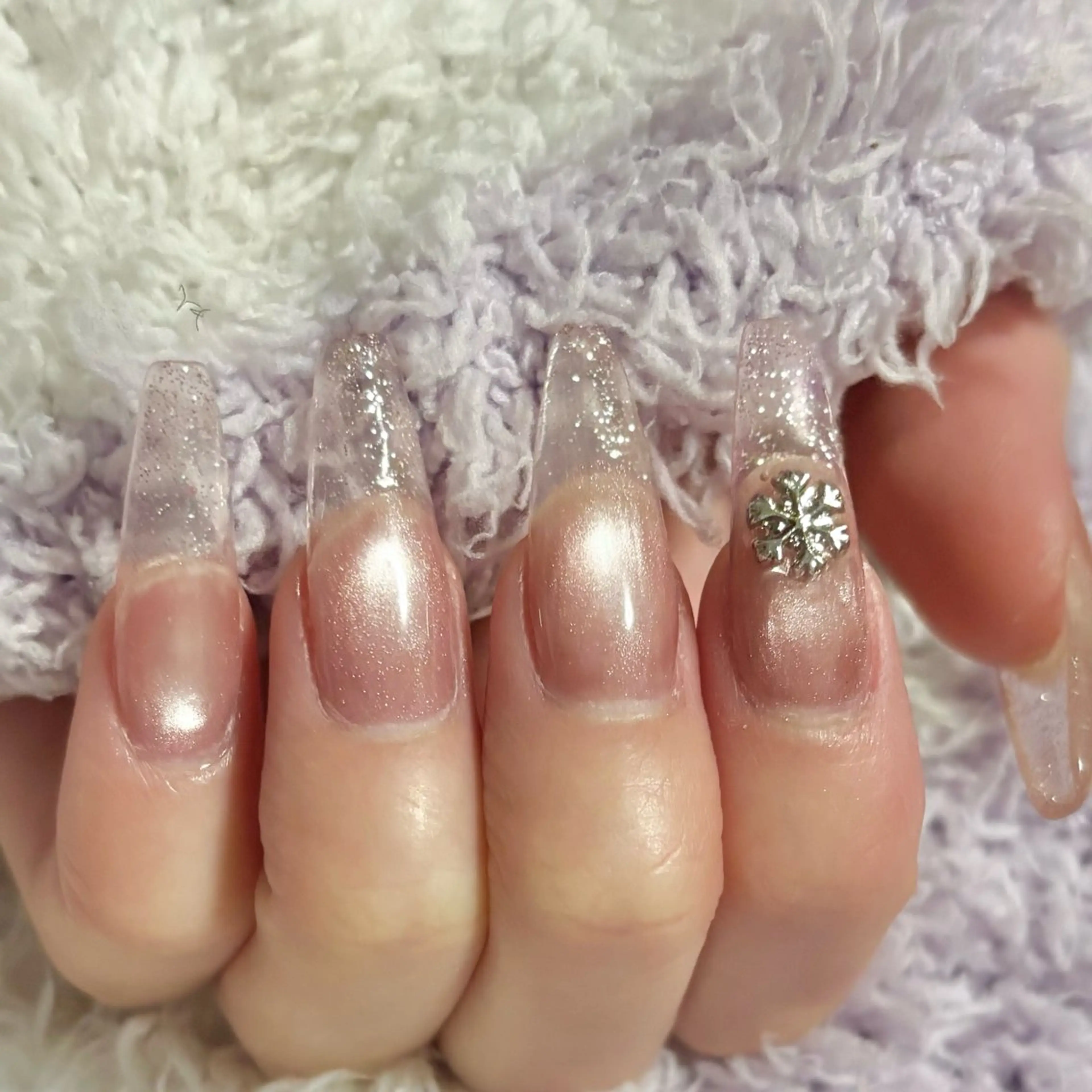 ネイル クリアネイル フレンチネイル ハンドネイル joieange sakuraのネイルデザイン