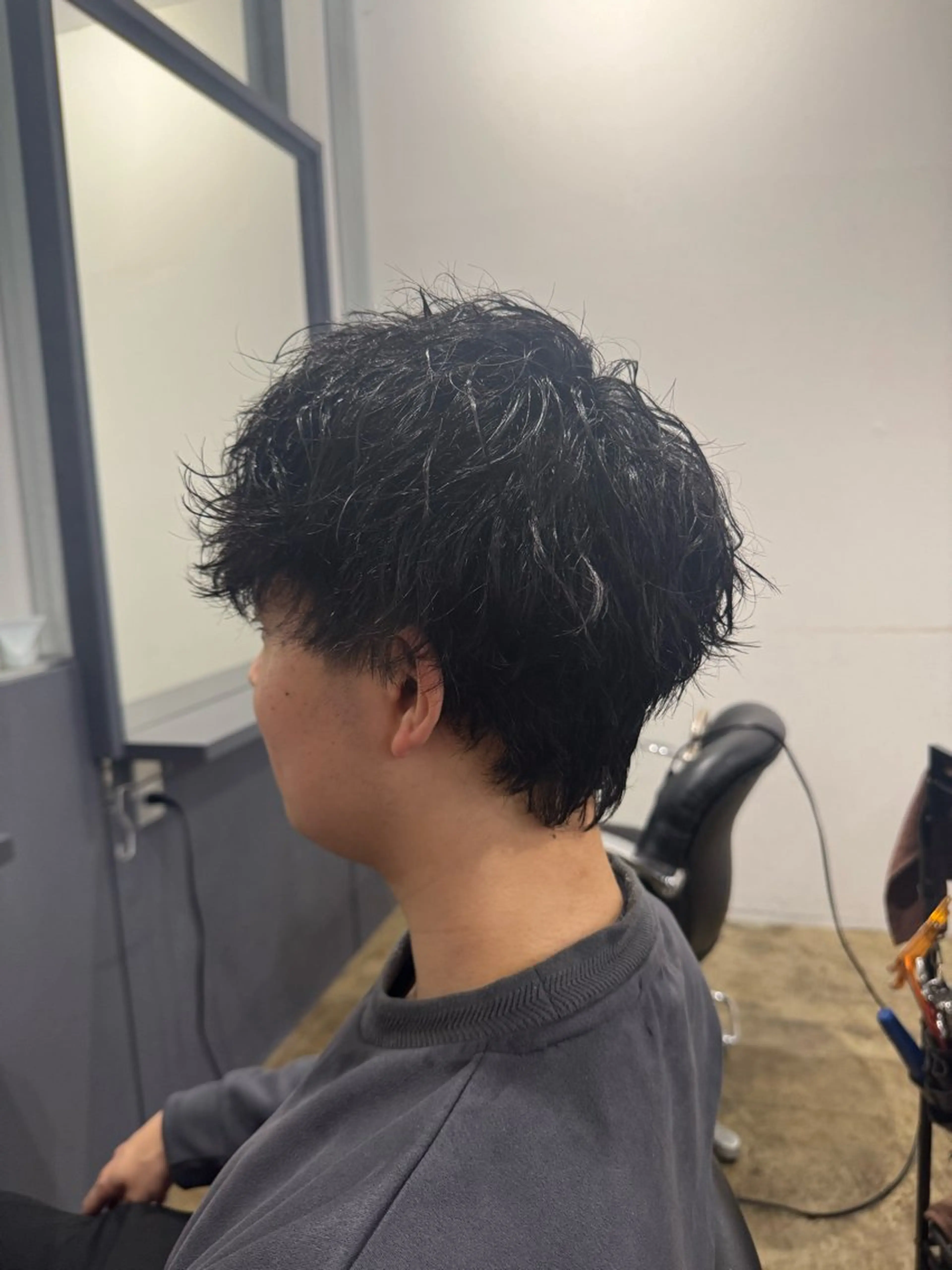 ショート メンズ カット パーマ くせ毛多毛特化 高橋　淳のヘアスタイル