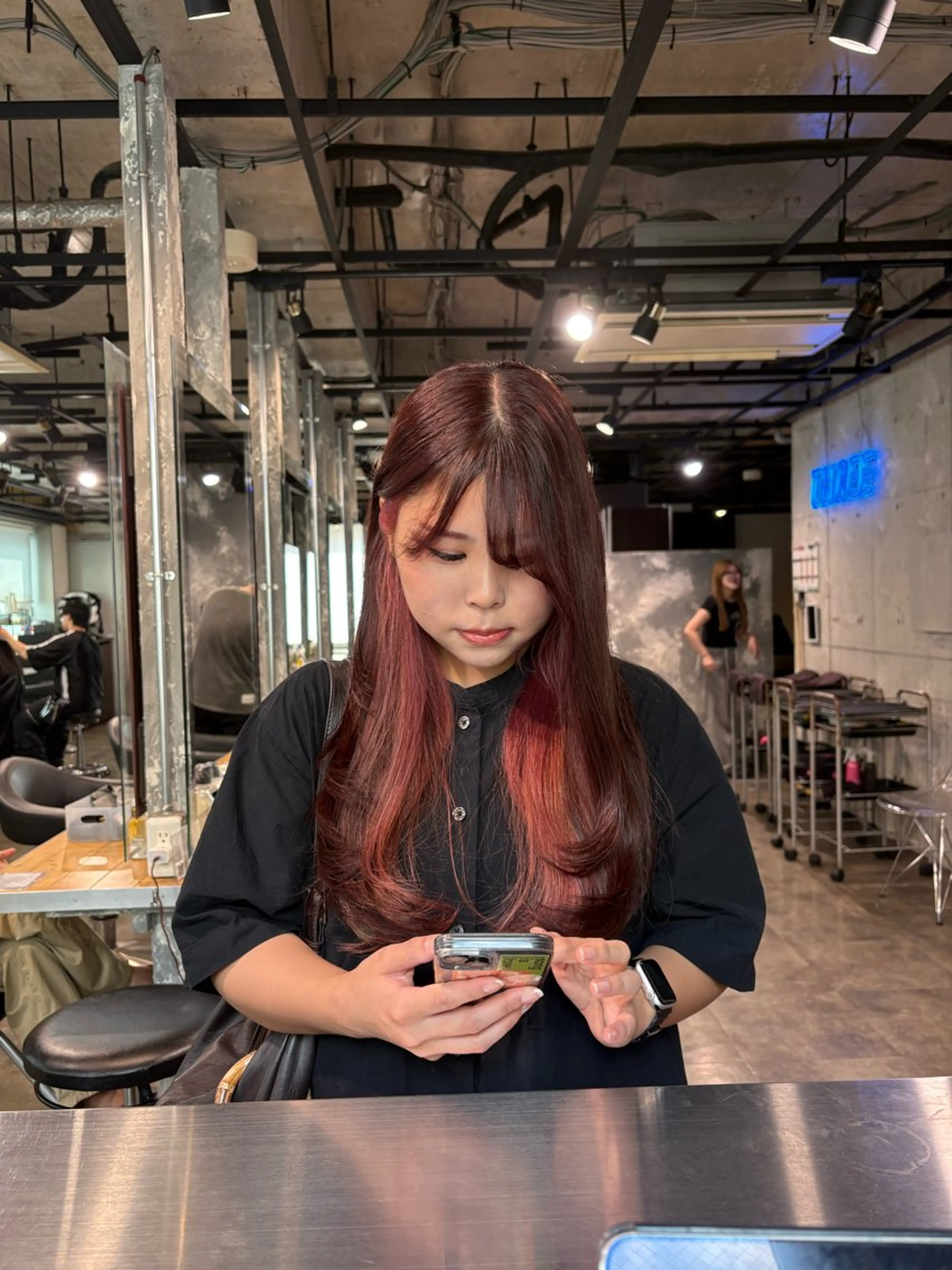 カラー ヘアカラー トリートメント 透明感ベージュ🤎 ナチュラルレイヤーのヘアスタイル