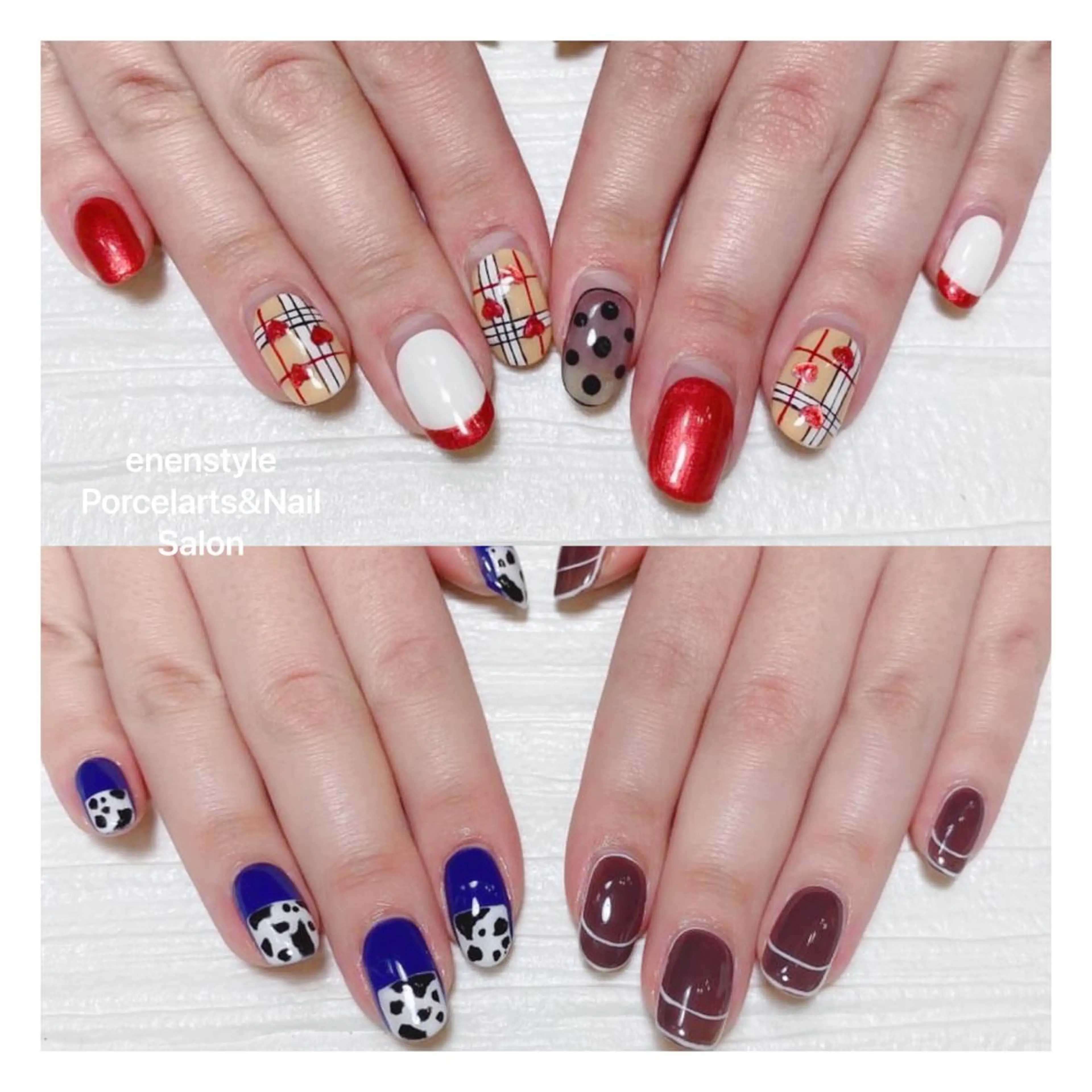 ミディアム ネイル ハンドネイル 👑enen style👑のネイルデザイン