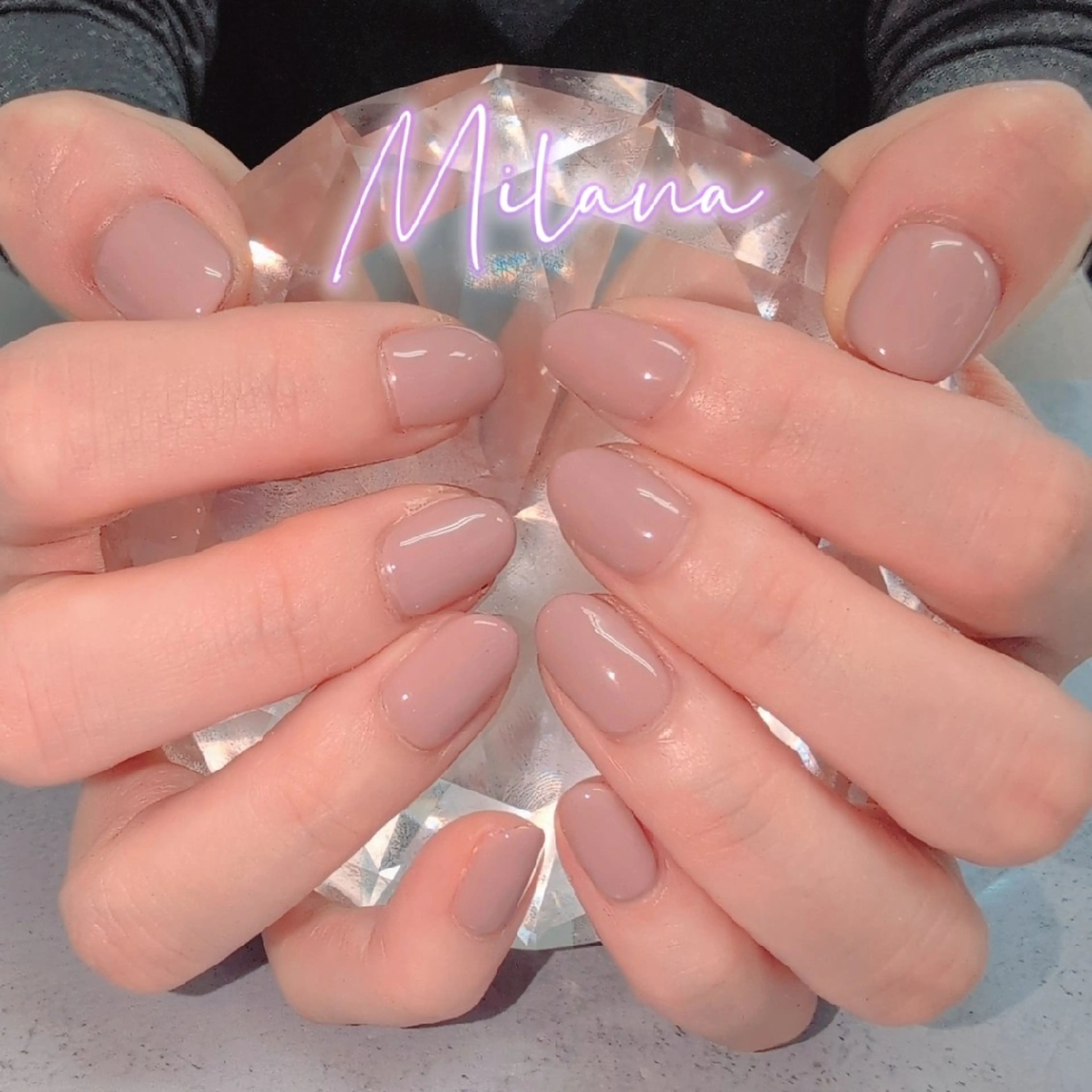 ネイル ワンカラーネイル ハンドネイル Milana 川瀬のネイルデザイン