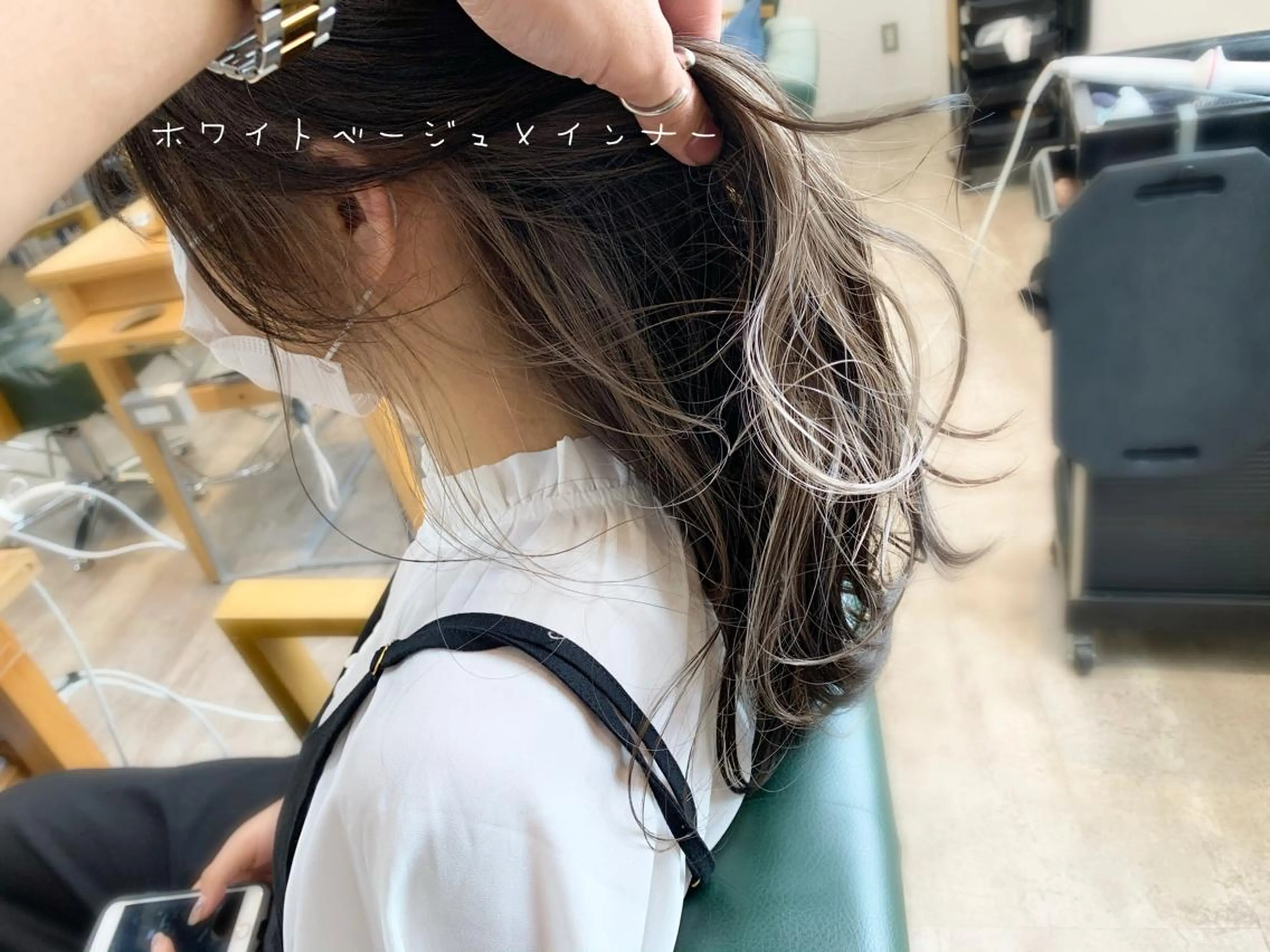 セミロング カラー 前田 健太のヘアスタイル