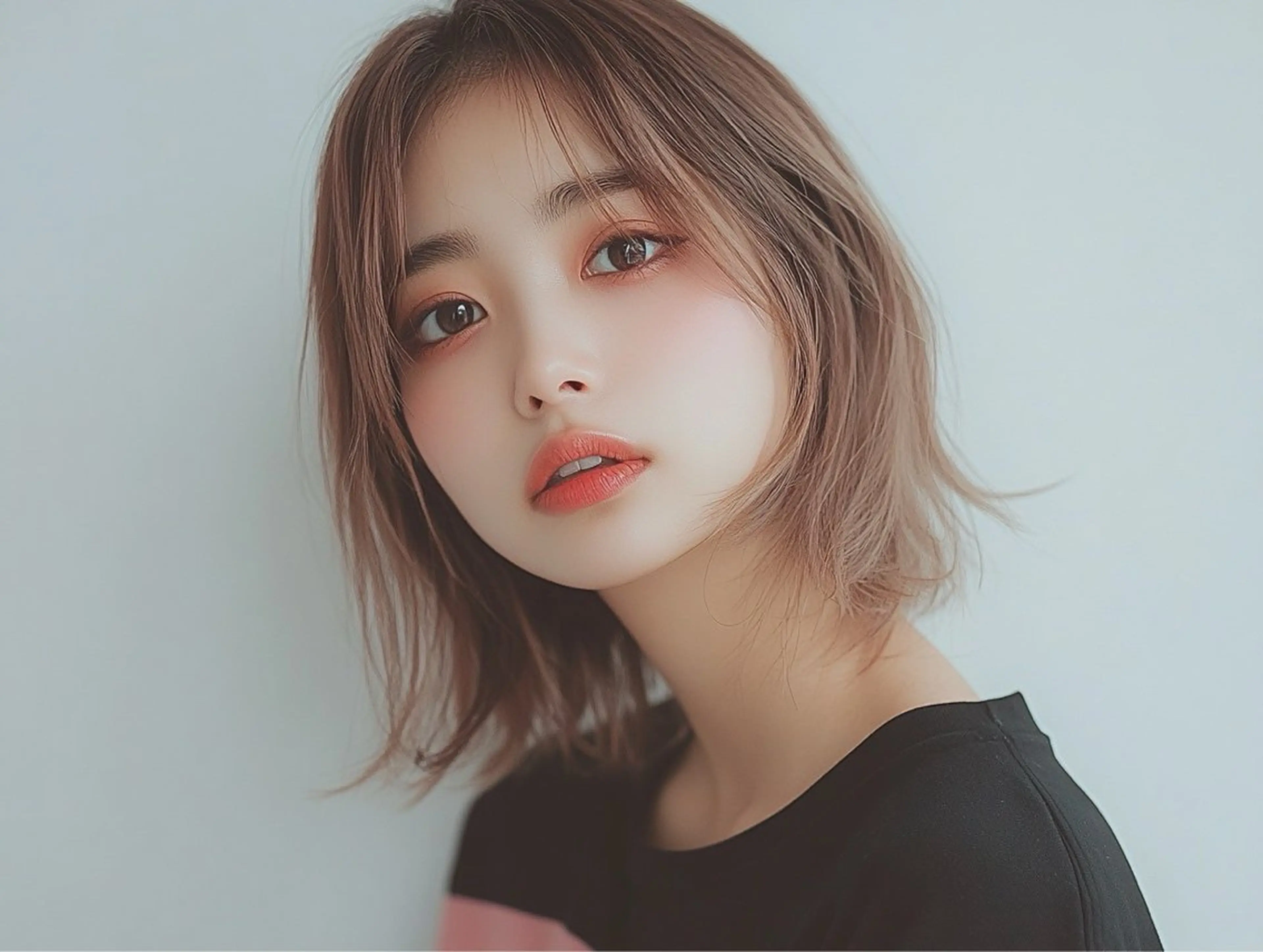 ミディアム NANAMI/海外風 レイヤー/ボブの眉毛・アイブロウイメージ