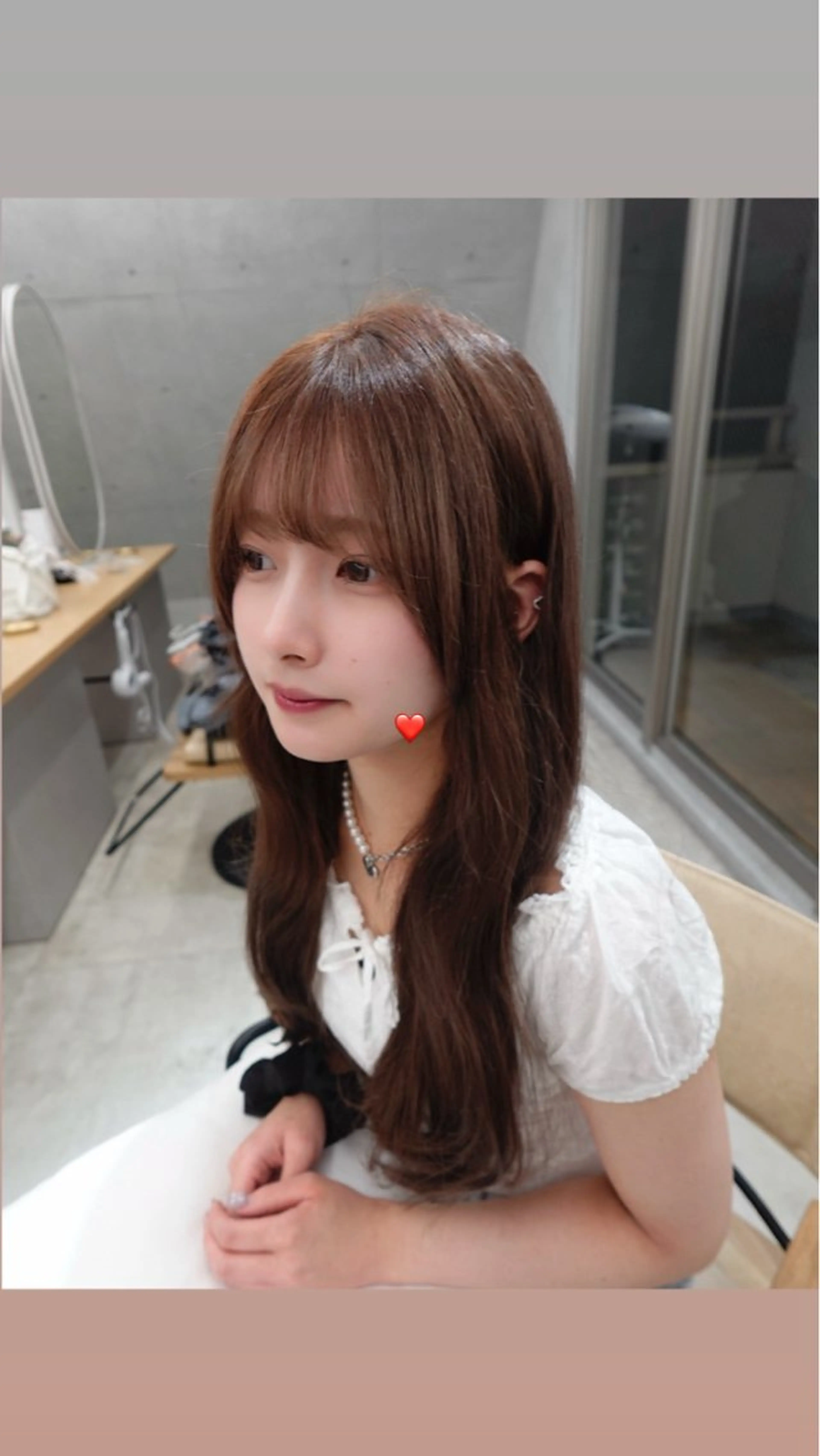 ロング sand所属・ゆい 似合わせカットのヘアスタイル