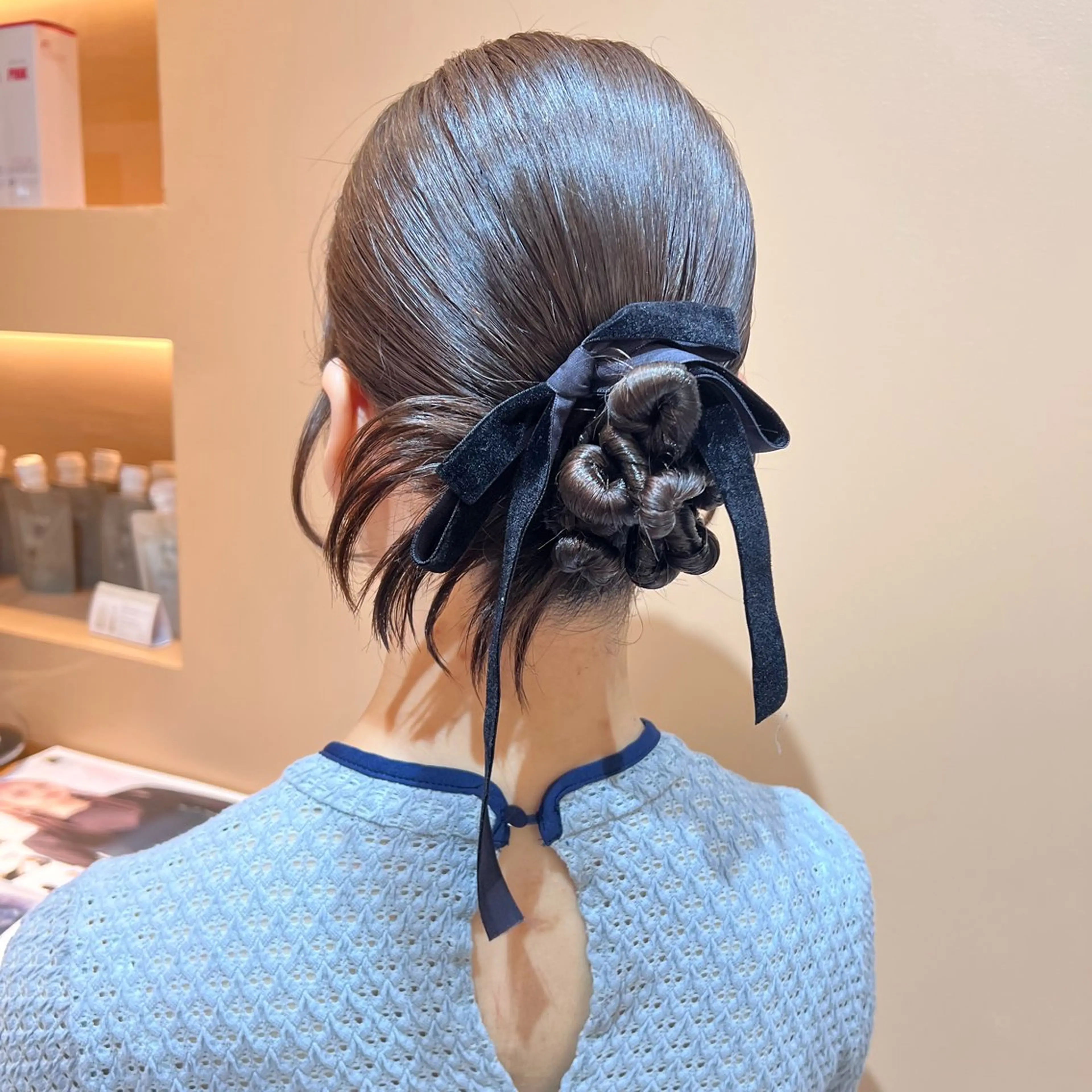 セミロング カラー ヘアアレンジ ヘアセット ✨カチモリ✨レイヤー 韓国ヘア🇰🇷ゆいのヘアスタイル