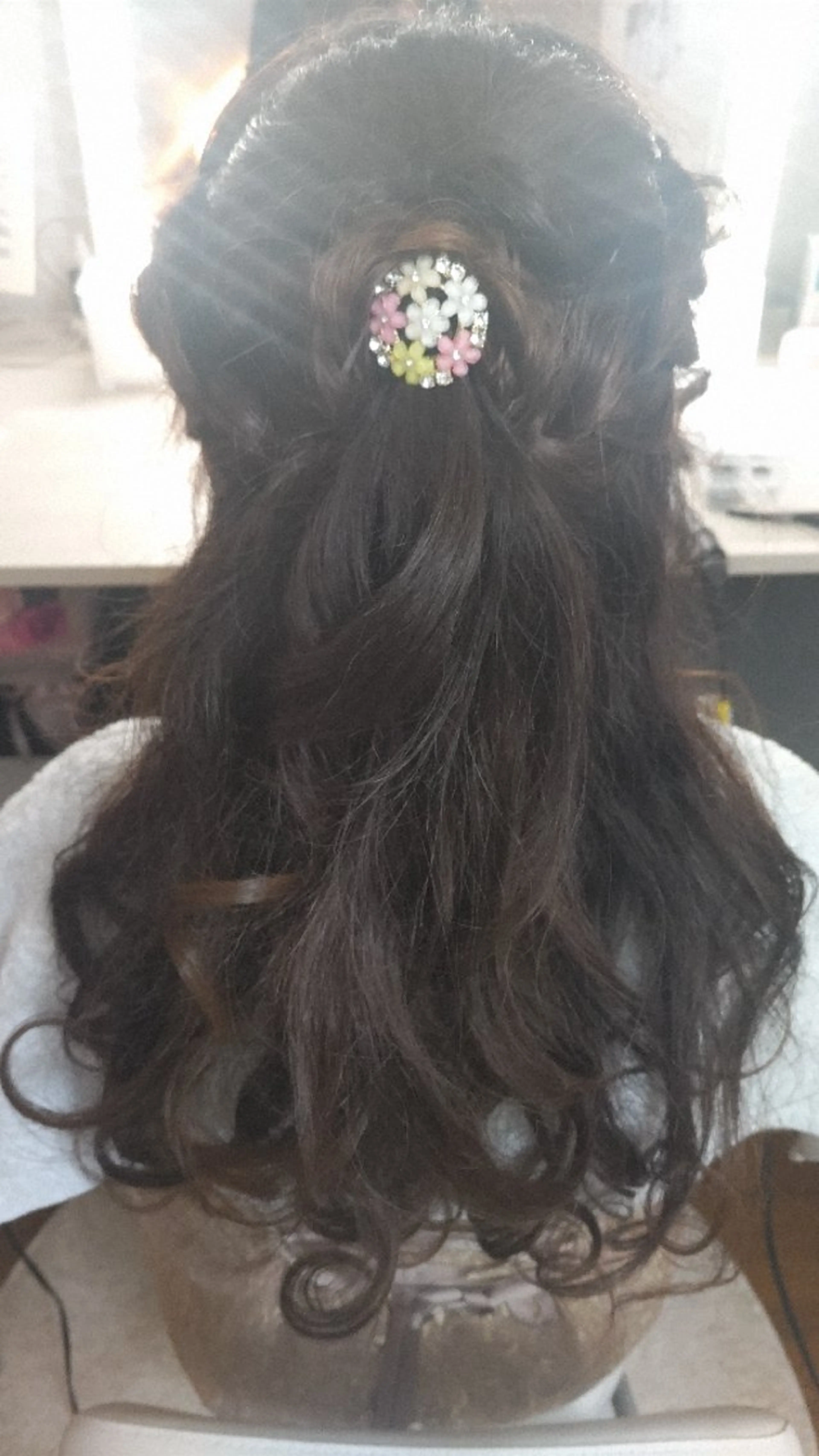 ヘアアレンジ キッズ 成人式 ハーフアップ ヘアセット Non ビューティサロンのエステ・リラクイメージ