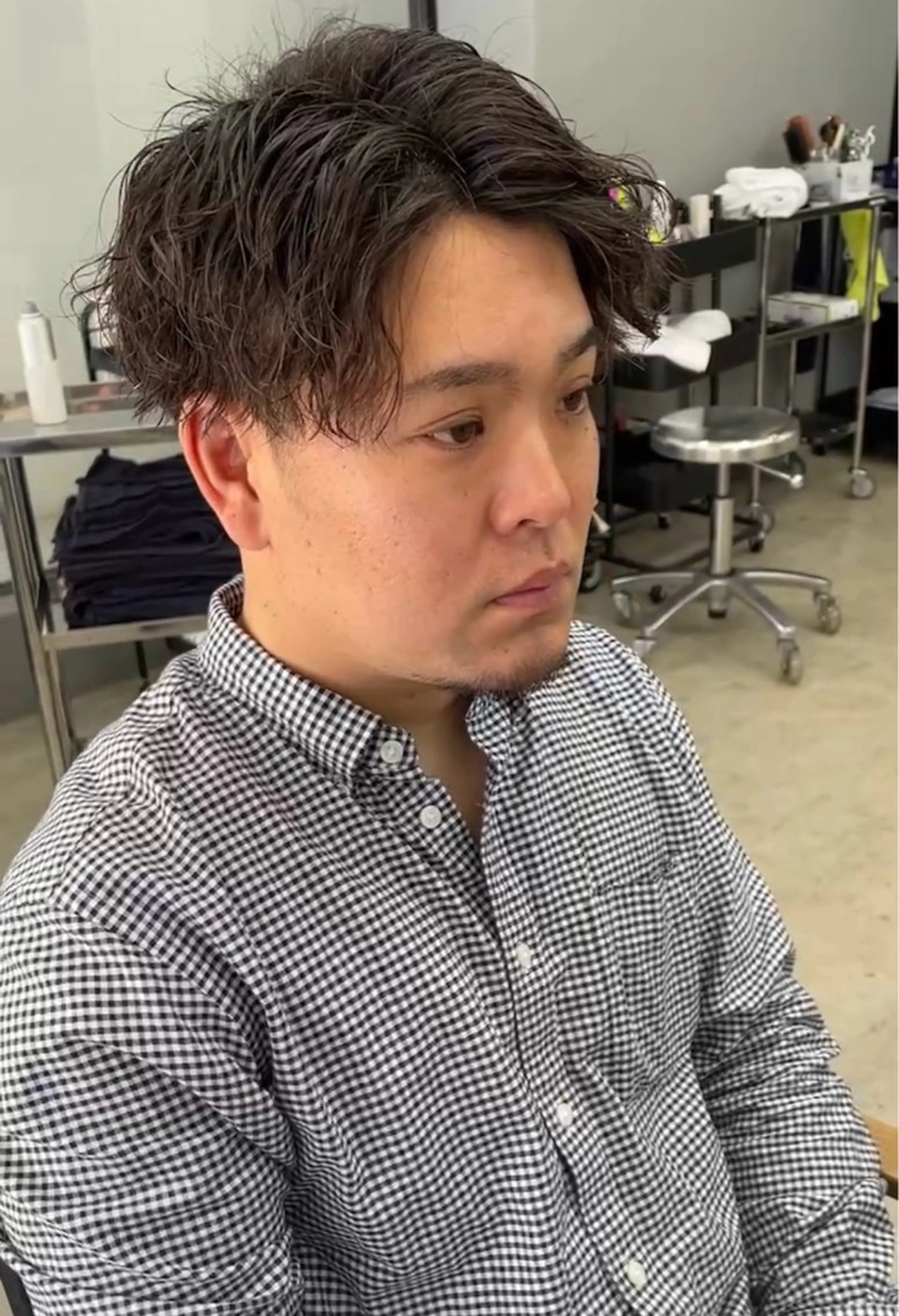 ショート パーマ メンズ メンズ専門サロン wokeのヘアスタイル