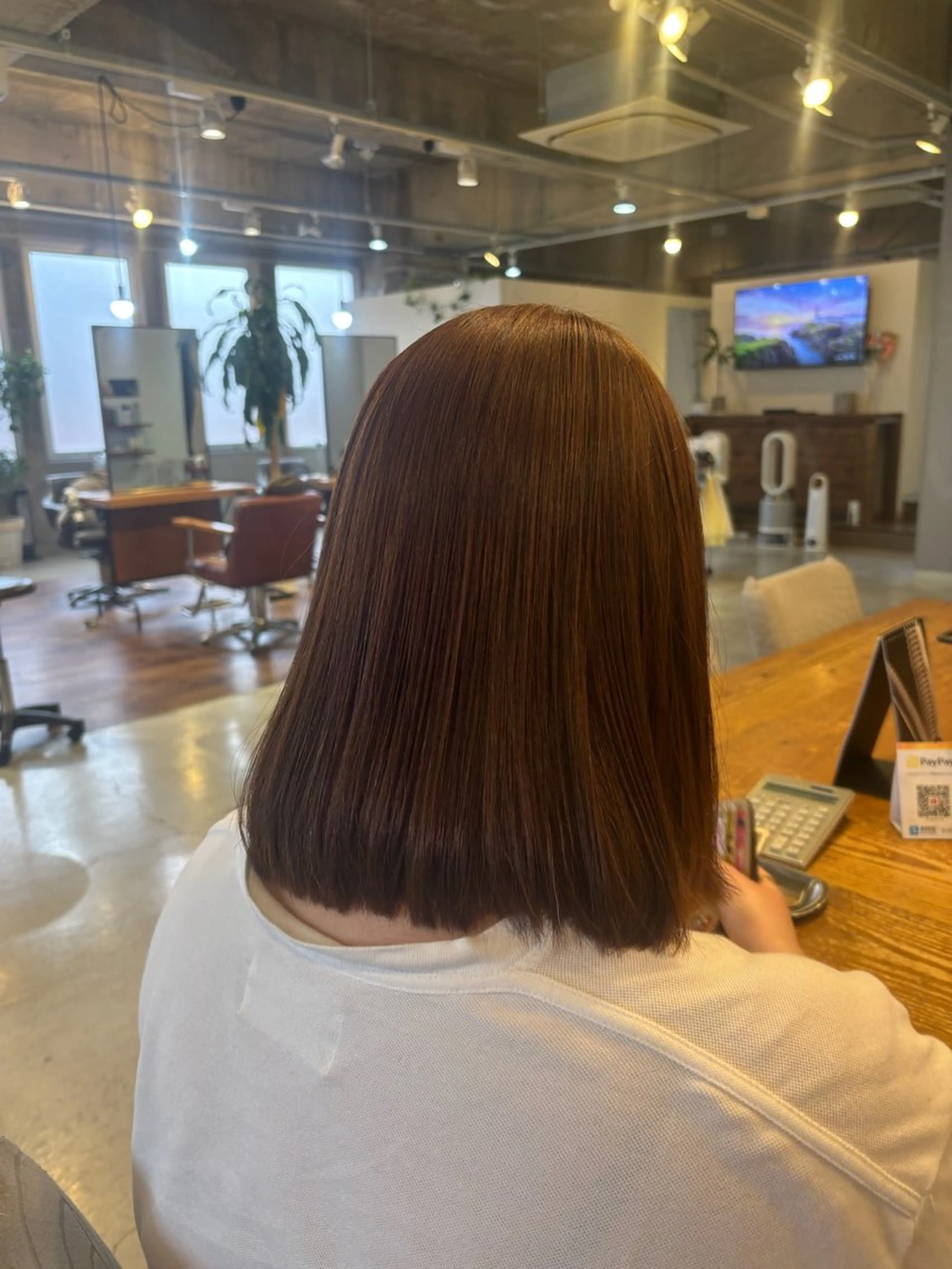 ミディアム 縮毛矯正 ROCAReTA Kyoto 四条大宮店   【ロカリタ】所属・オクギシ チヒロのヘアスタイル