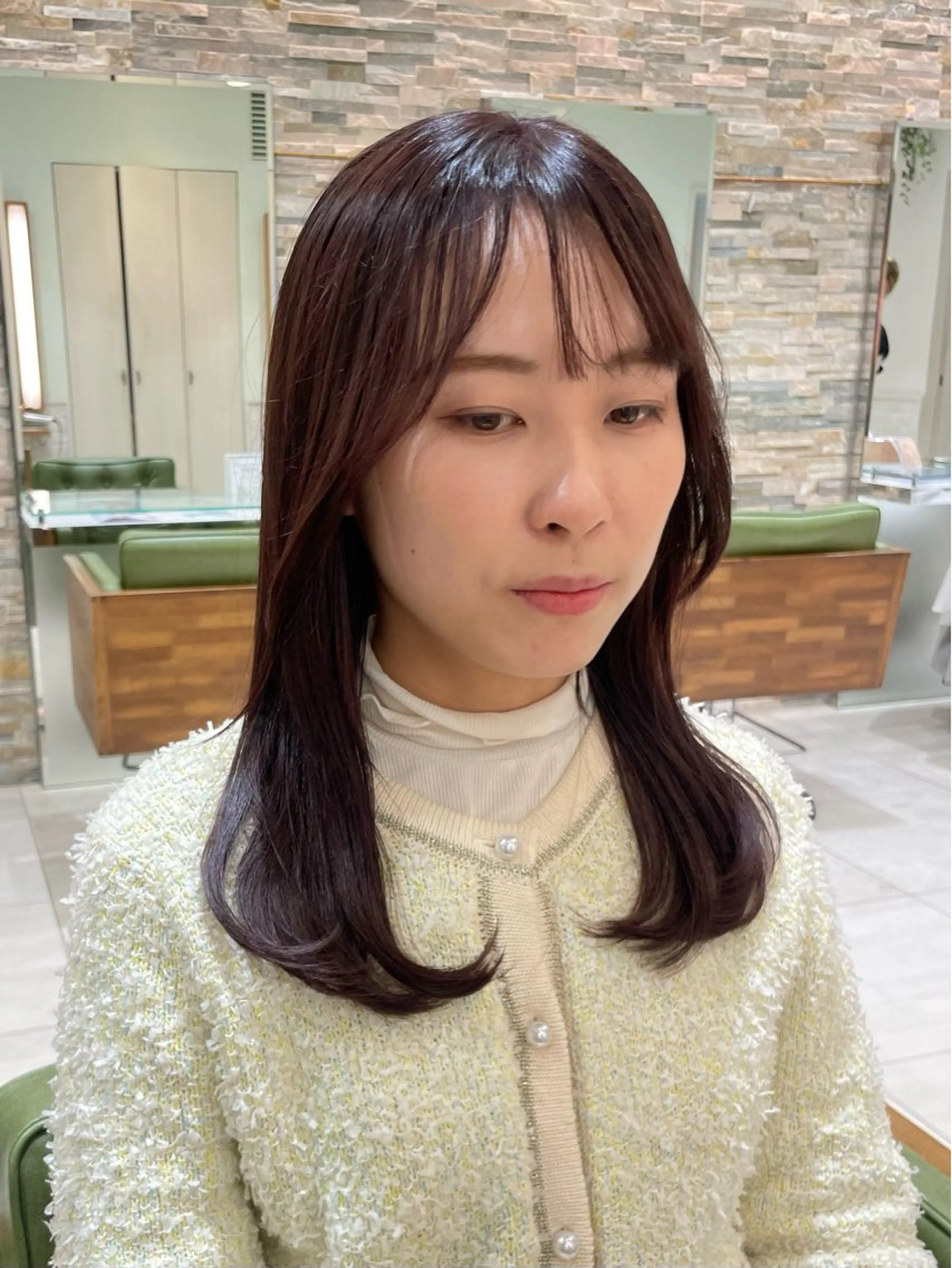 ミディアム 石渡このみ 🍊レイヤーカットのヘアスタイル