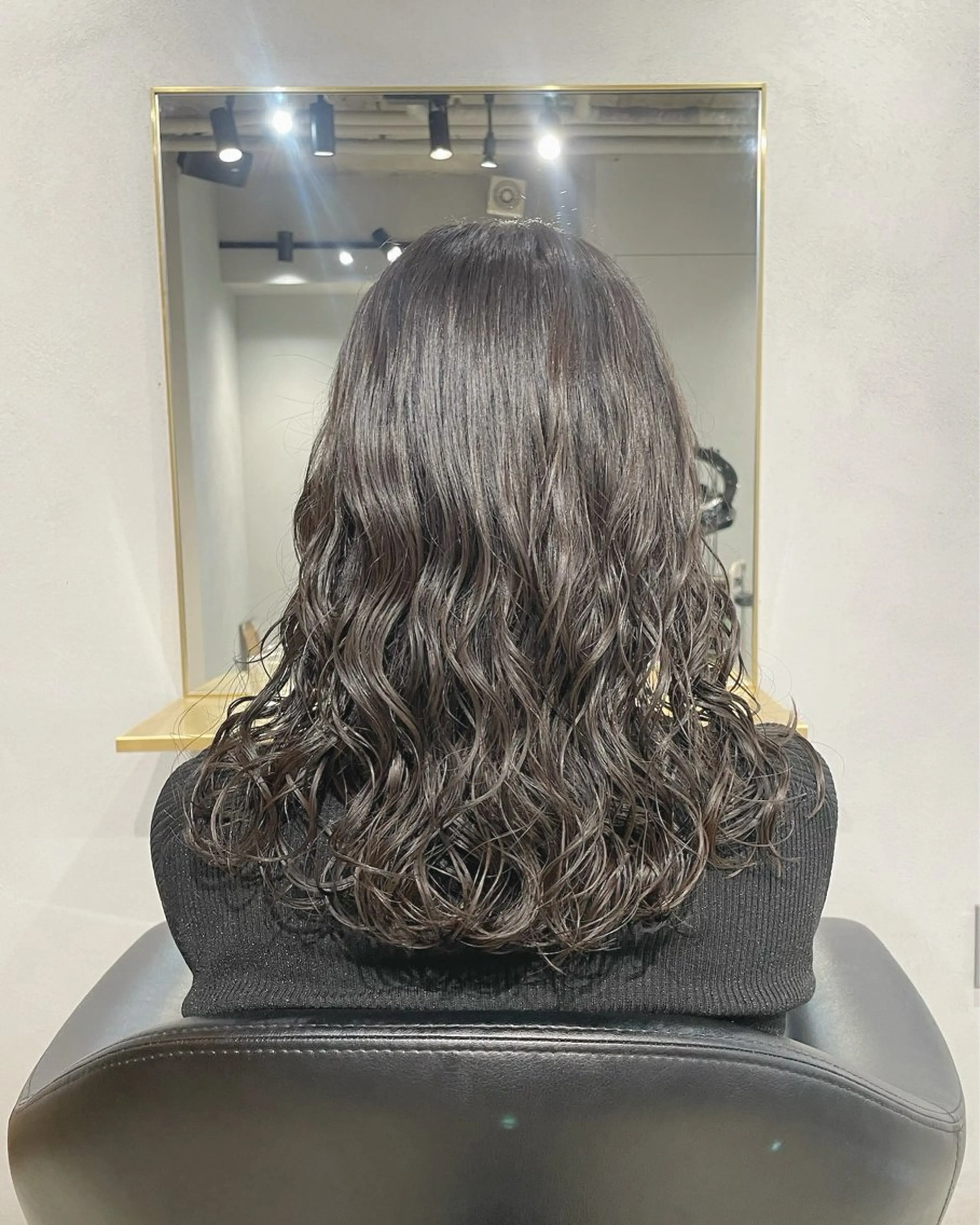 セミロング パーマ セミロングパーマ 髪質改善 縮毛矯正 デジタルパーマ 【表参道】Ruri デジタルパーマのヘアスタイル