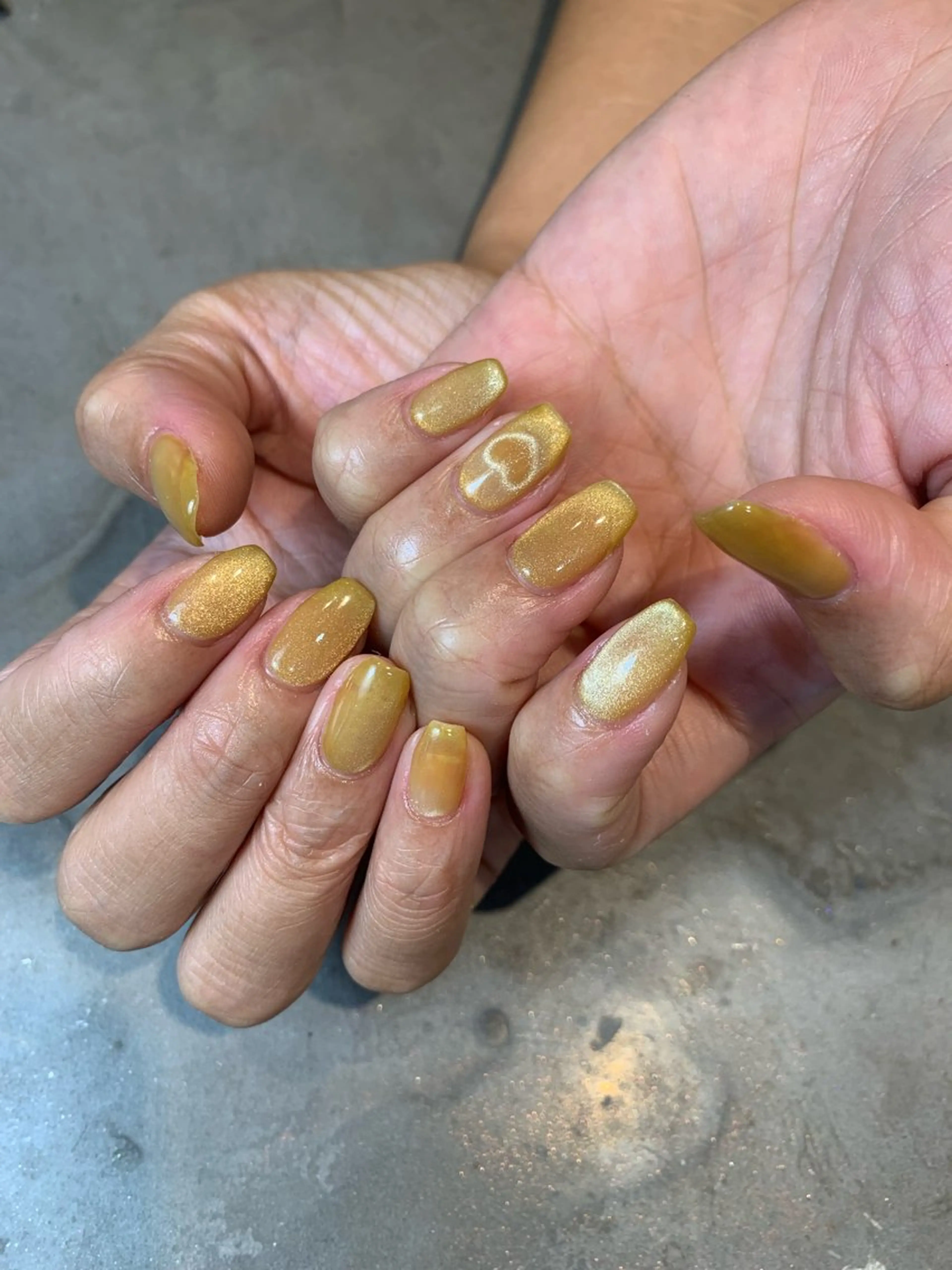 ネイル ハート 福与 美幸のネイルデザイン