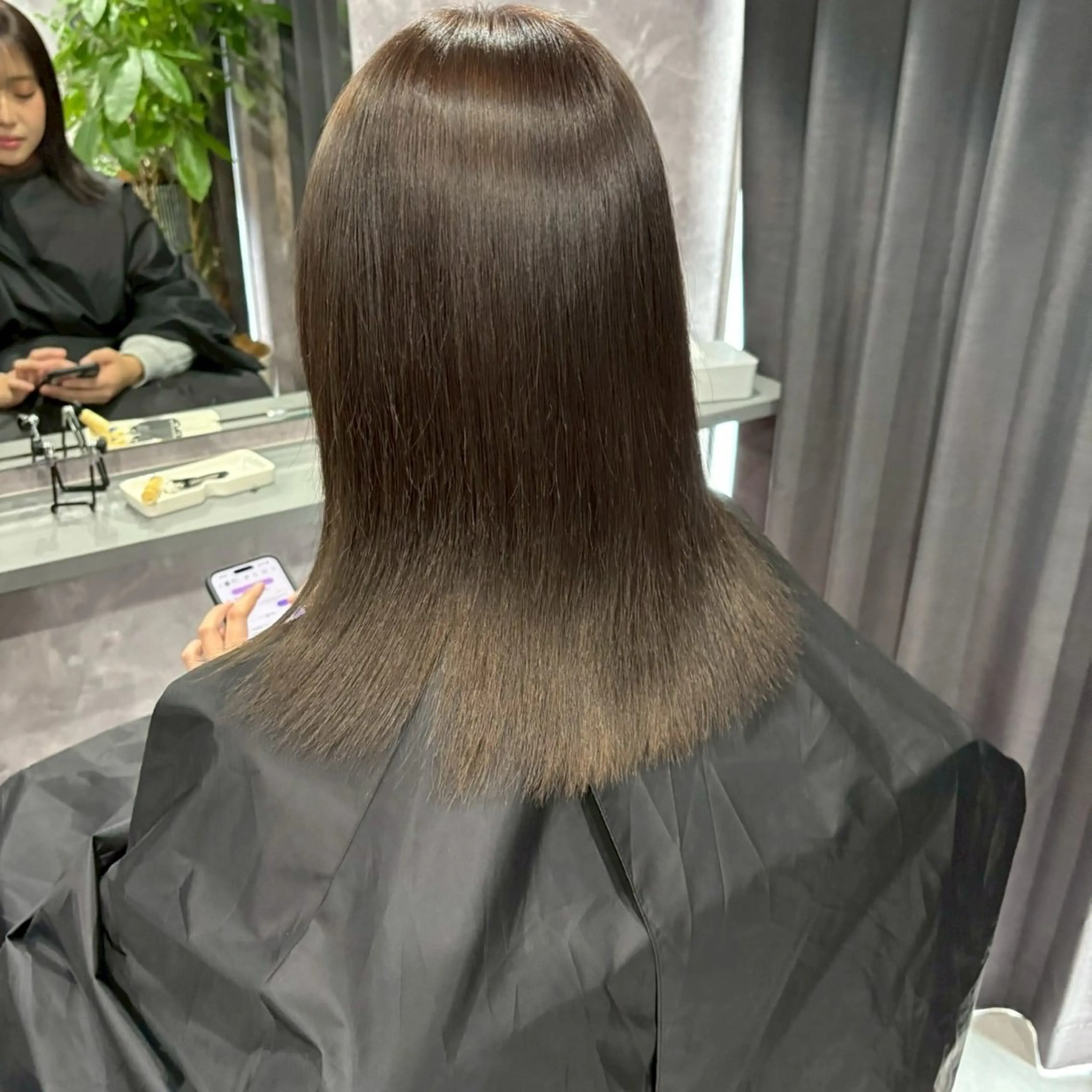 ミディアム カラー ブリーチ ケアブリーチ エクステ 髪質改善 カット ヘアカラー トリートメント nameless髪質 改善ブリーチ心斎橋のヘアスタイル