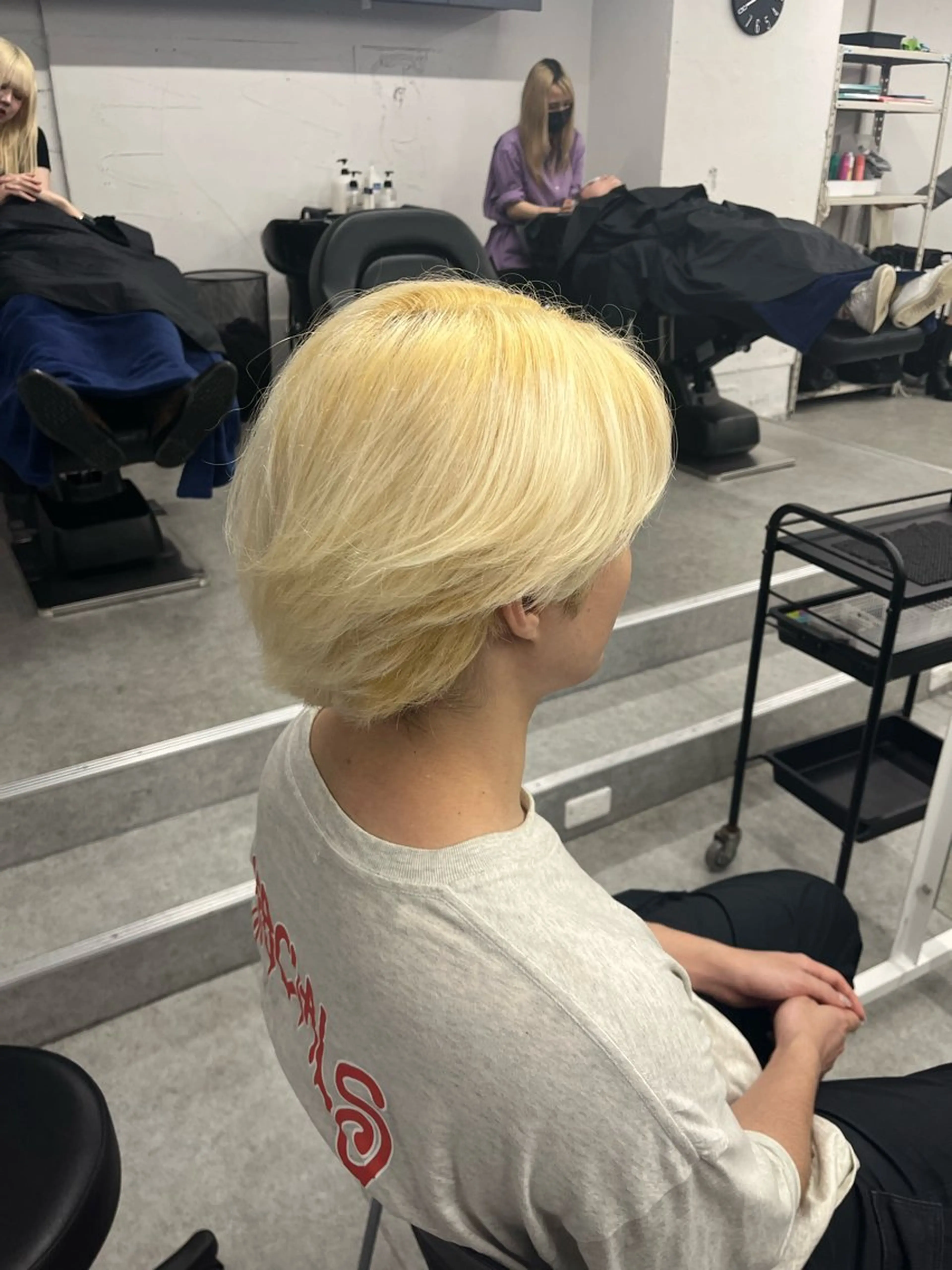 ショート カラー 赤み消し透明感🩶 銀座Ryota🩶のヘアスタイル