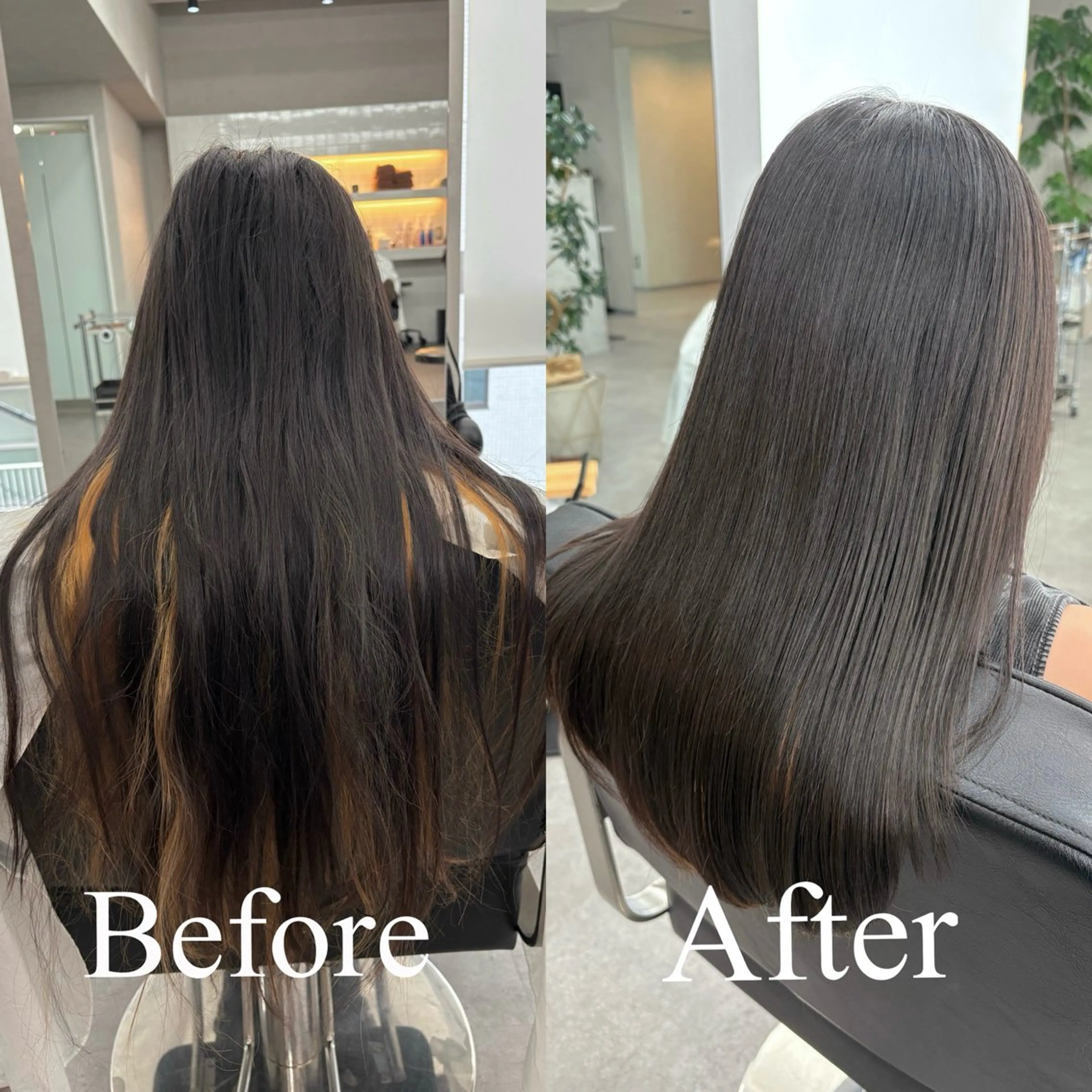 ロング パーマ 髪質改善 ストレートパーマ カット パーマ トリートメント 🌿ボブ/縮毛矯正/ 透明感カラー🌿神永のヘアスタイル
